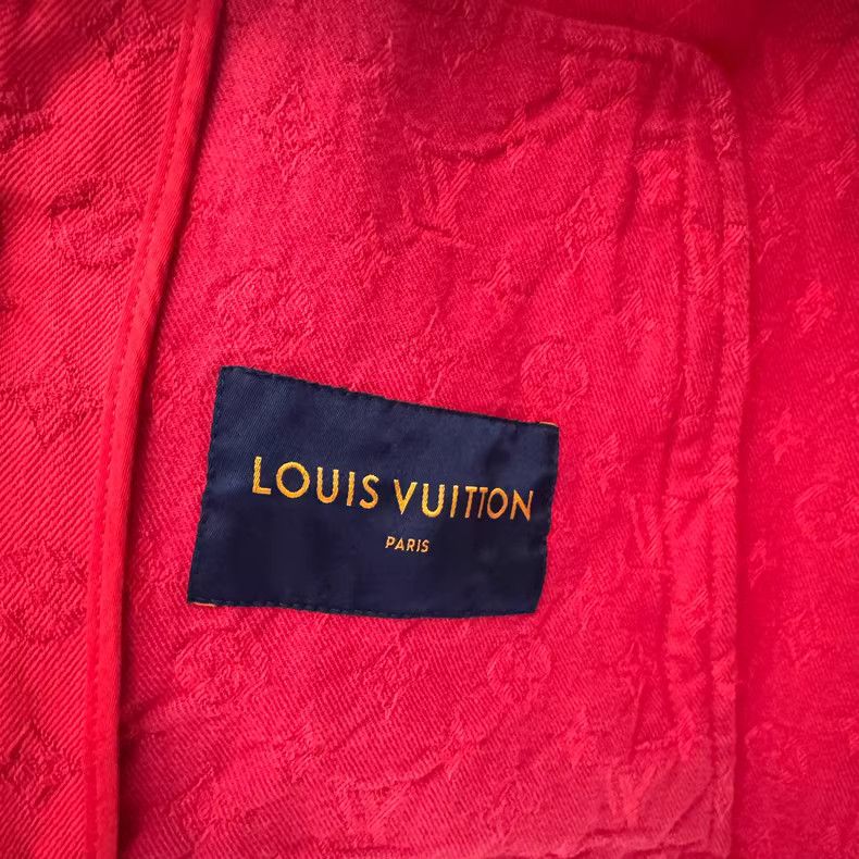 Louis Vuitton Louis Vuitton Red Denim Jacket Size US M / EU 48-50 / 2 - 3 Thumbnail