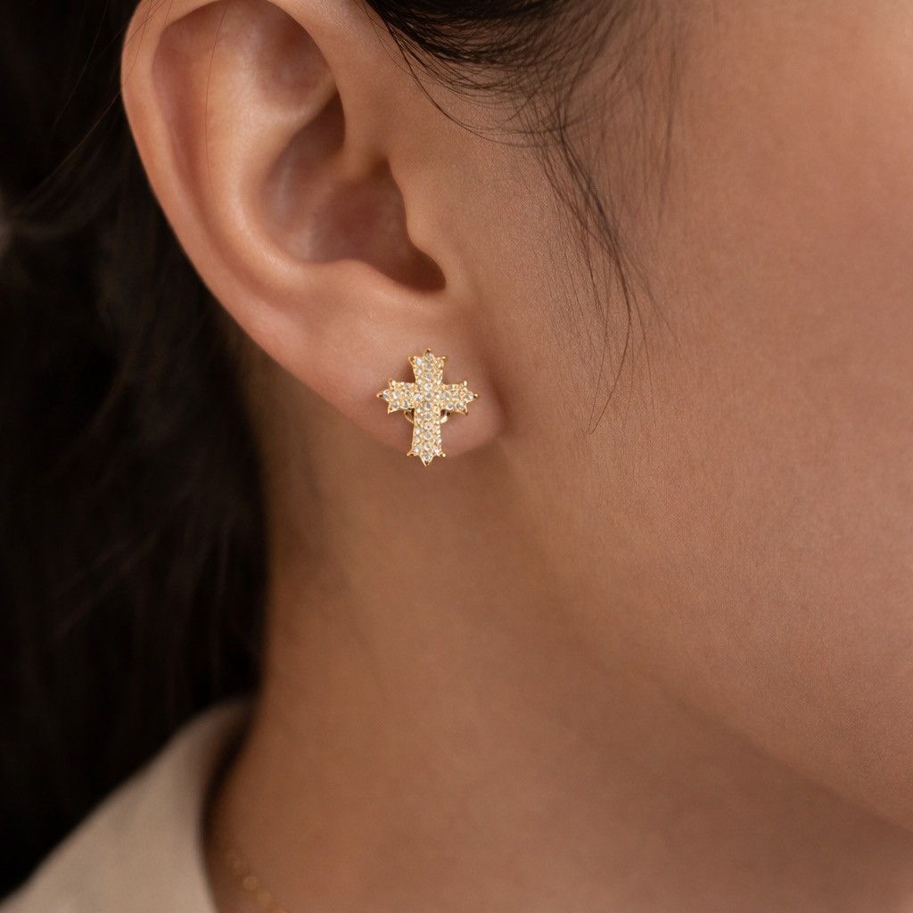 Other Cross Earrings Size ONE SIZE - 1 Thumbnail