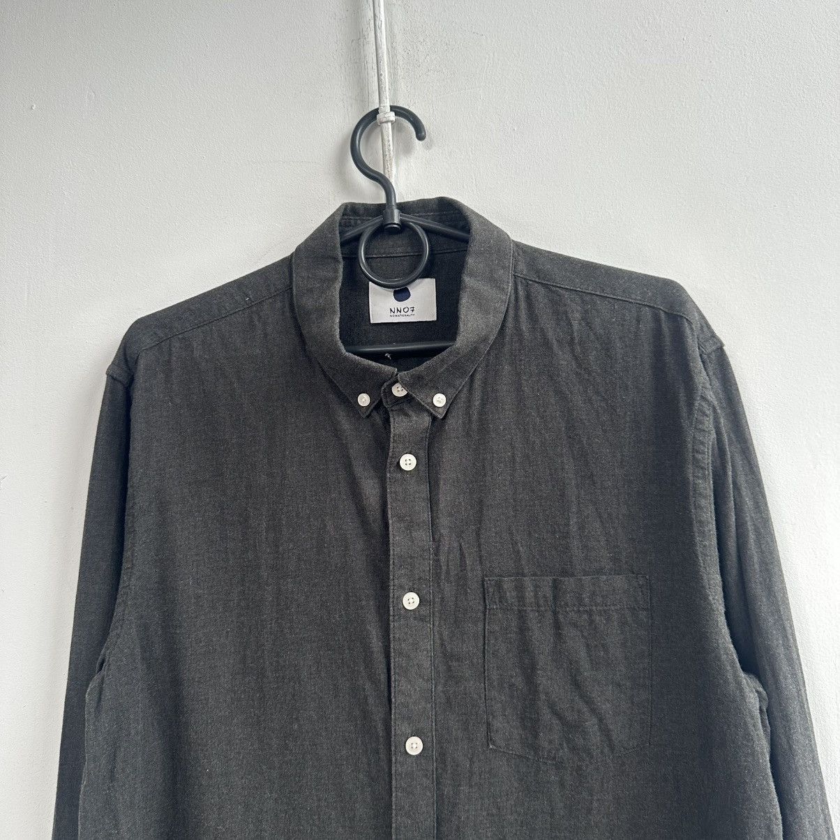 NN07 Band Collar cotton Shirt Size US L / EU 52-54 / 3 - 10 Thumbnail