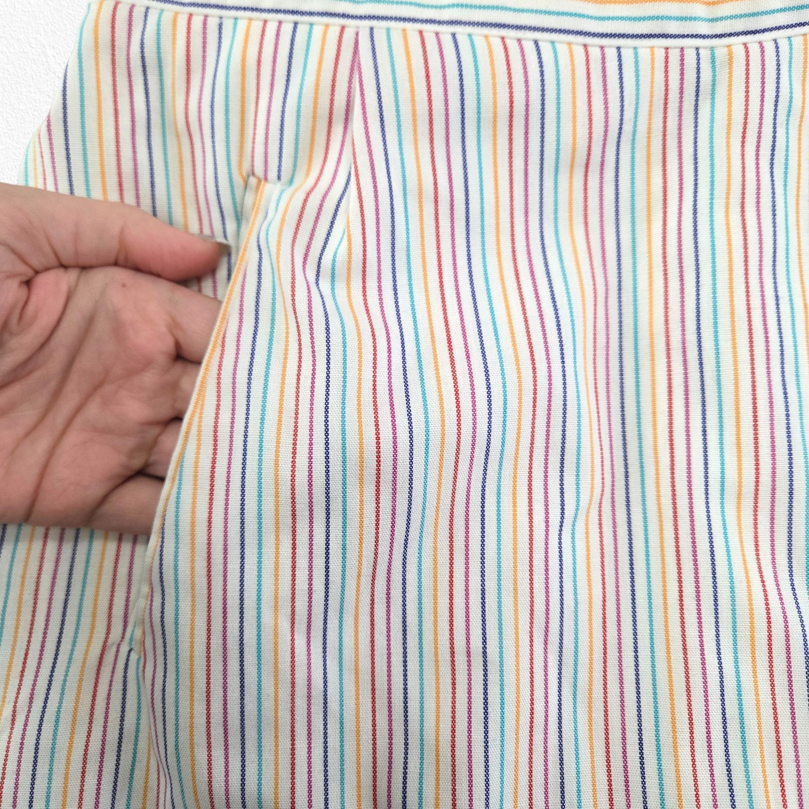 Vintage 1970s Striped Skort USA Made Size 8 Size 30" / US 8 / IT 44 - 3 Thumbnail