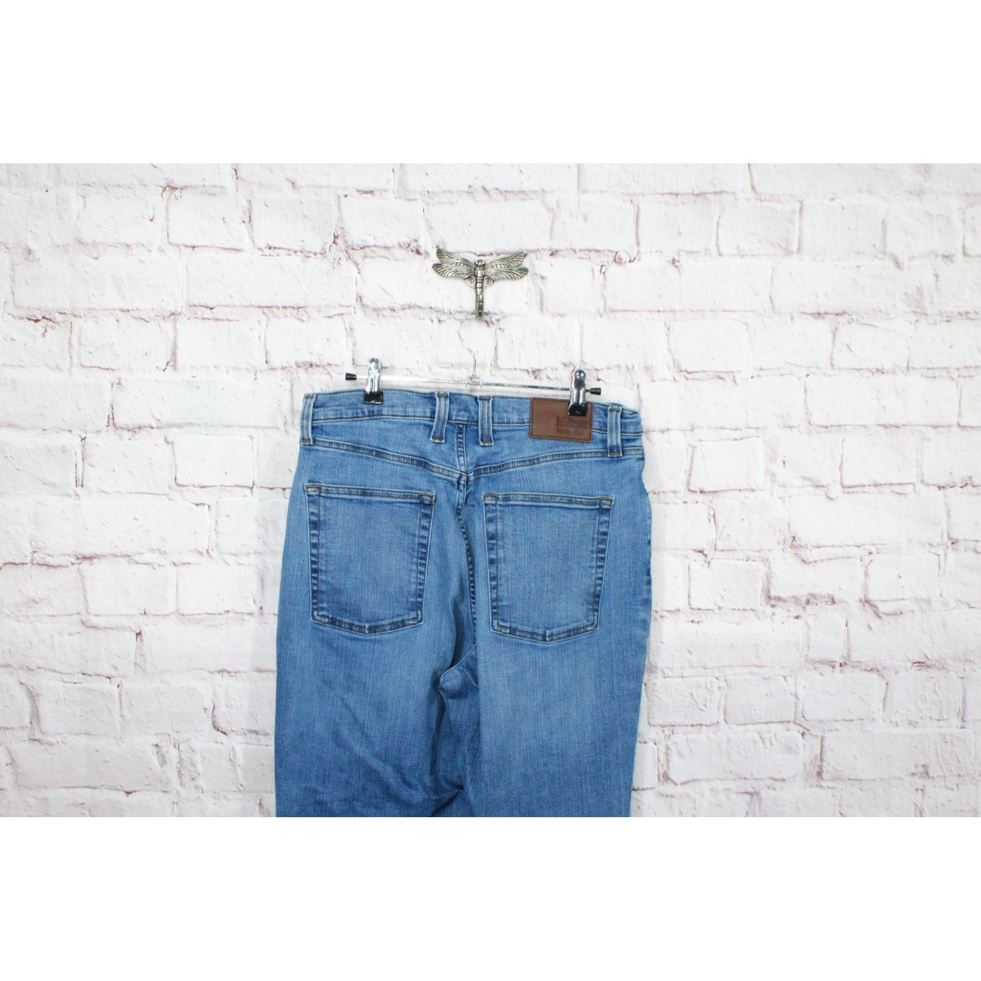 L.L. Bean LL Bean Men's BeanFlex Jeans Classic Fit Straight Leg Size US 32 / EU 48 - 4 Thumbnail