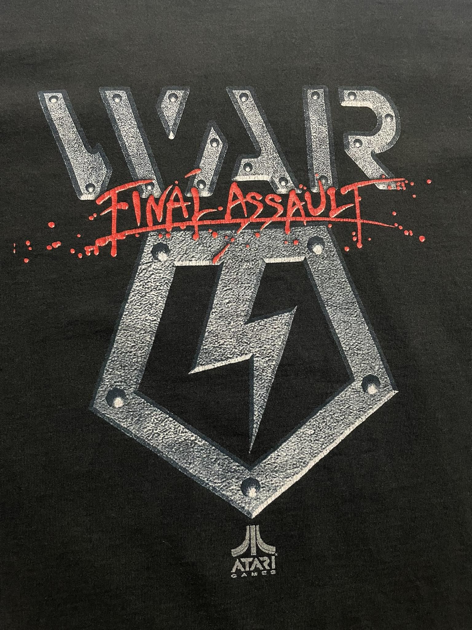 Vintage Vintage War Final Assault Atari Video Game Shirt Size US XL / EU 56 / 4 - 3 Thumbnail