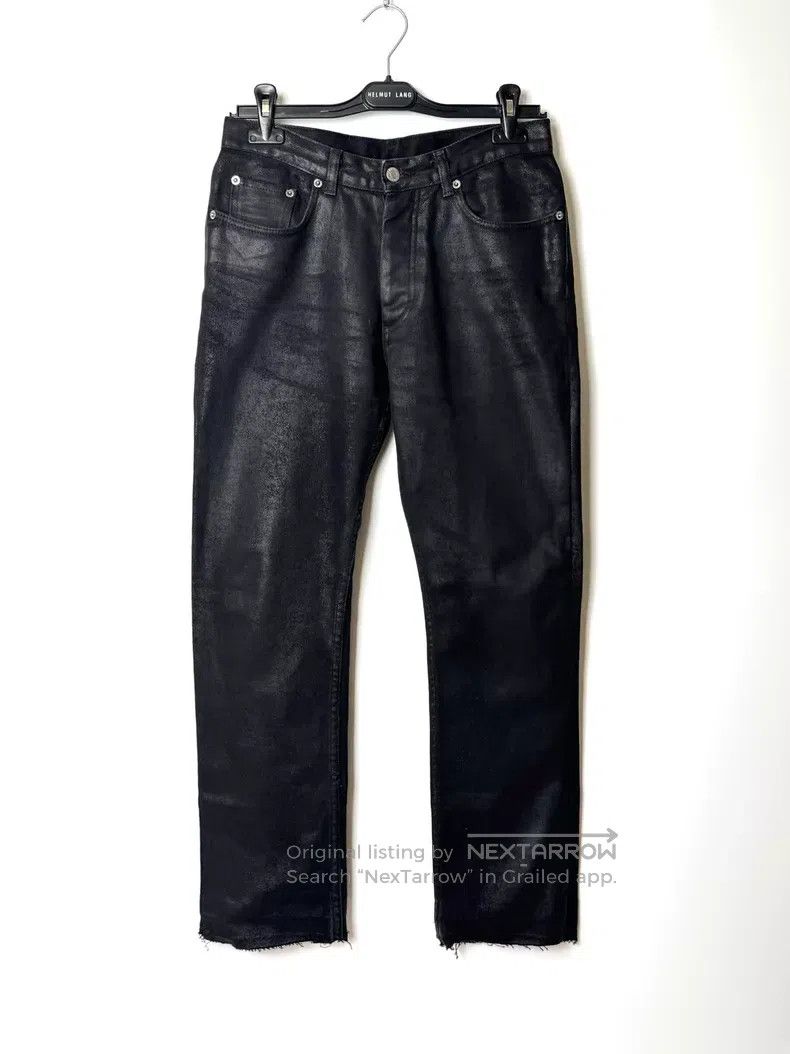 Helmut Lang Helmut Lang Waxed Black Denim Pants Size US 28 / EU 44 - 1 Thumbnail