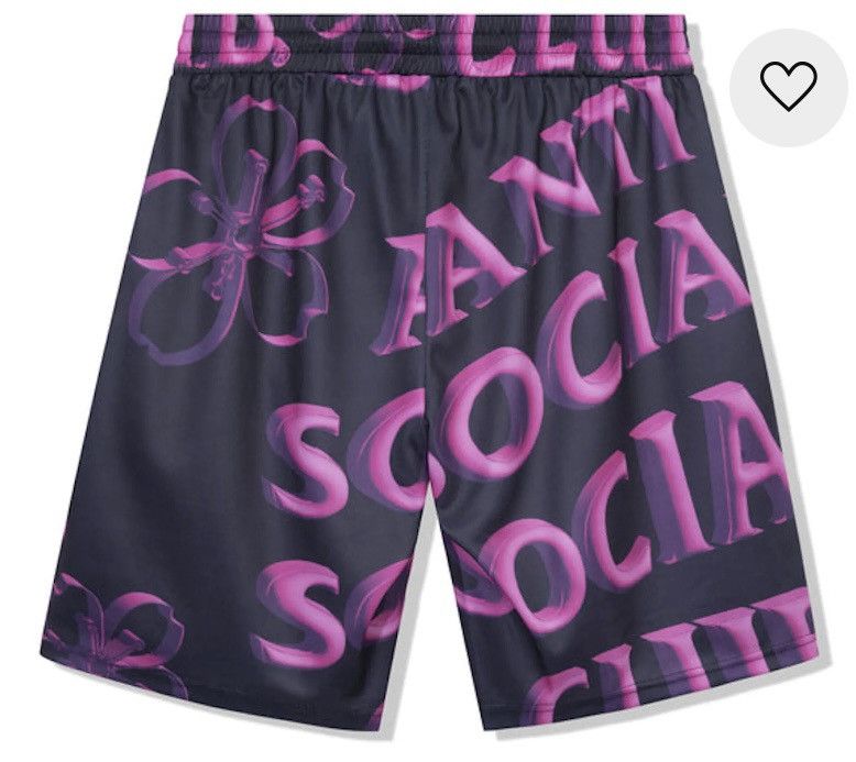 Anti Social Social Club × Designer 🌺 ASSC Anti Social Club Coral Crush Shorts 2XL Size XXL 🌺 Size US 38 / EU 54 - 2 Thumbnail