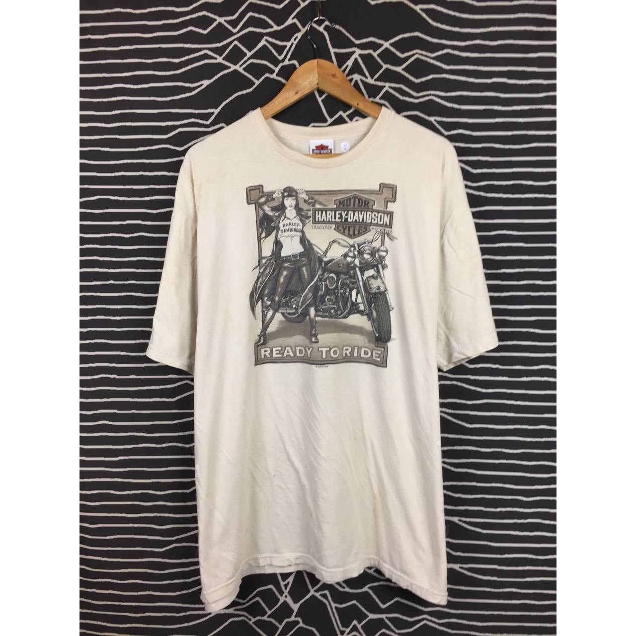 Harley Davidson × Vintage Vtg Harley Davidson Ready To Ride Rommel Delmarva Tee 3XL Size US XXL / EU 58 / 5 - 1 Thumbnail
