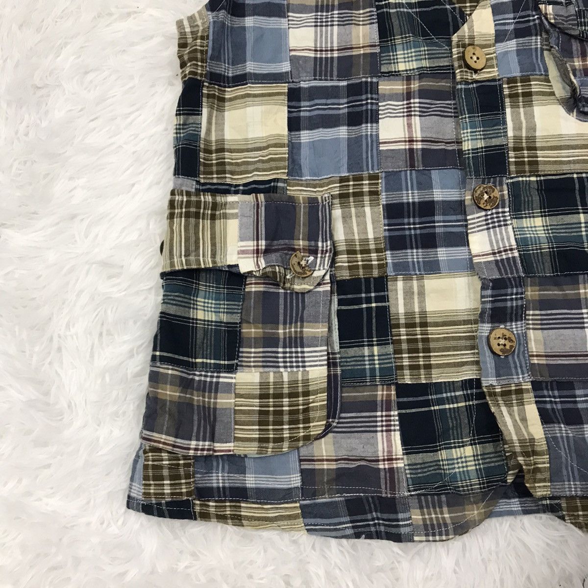 Japanese Brand Twenty works patchwork vest Size US M / EU 48-50 / 2 - 3 Thumbnail