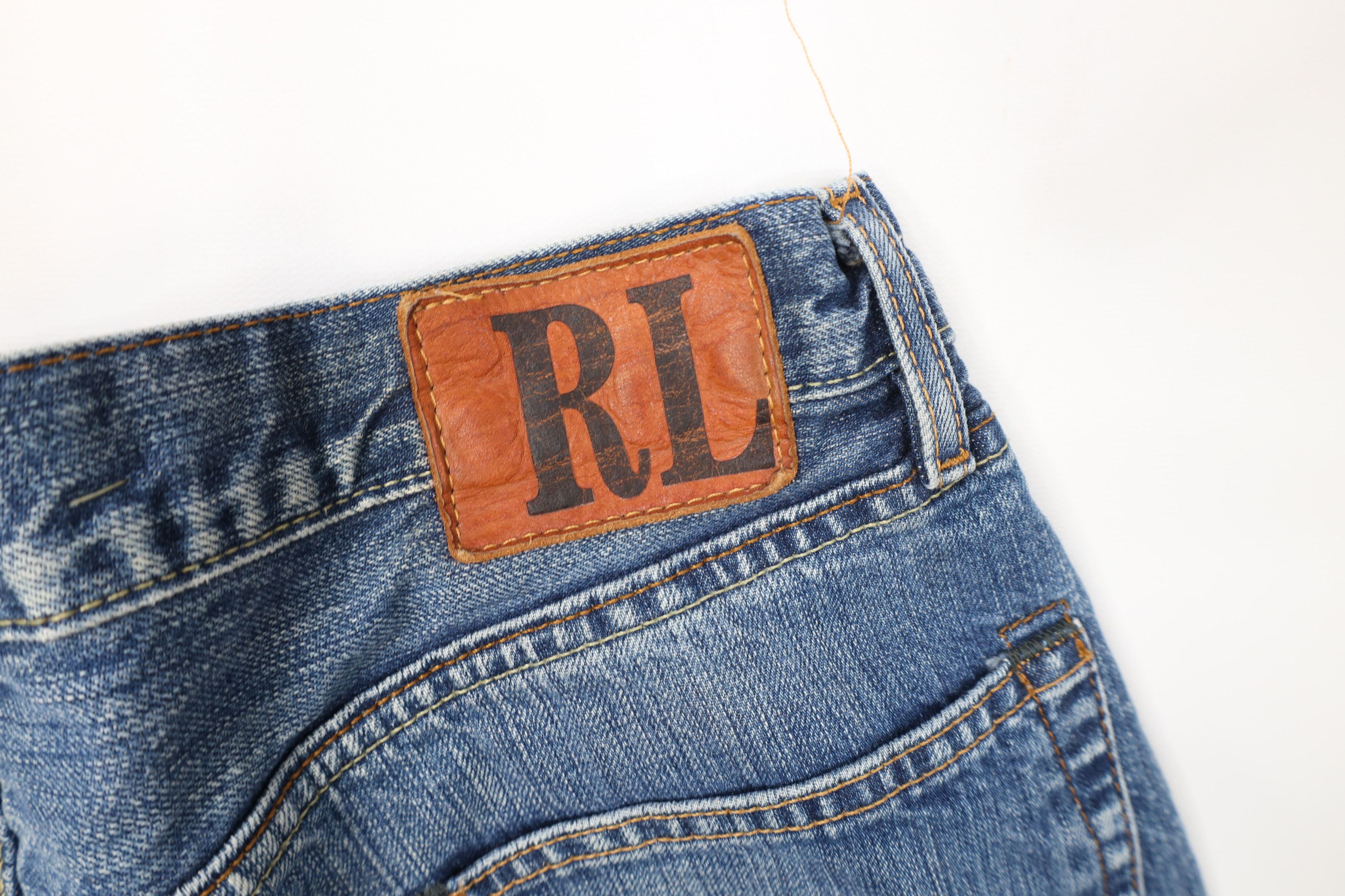 Ralph Lauren Vintage 90s Ralph Lauren RL Wide Leg Denim Jeans Blue Cotton Size US 34 / EU 50 - 12 Thumbnail