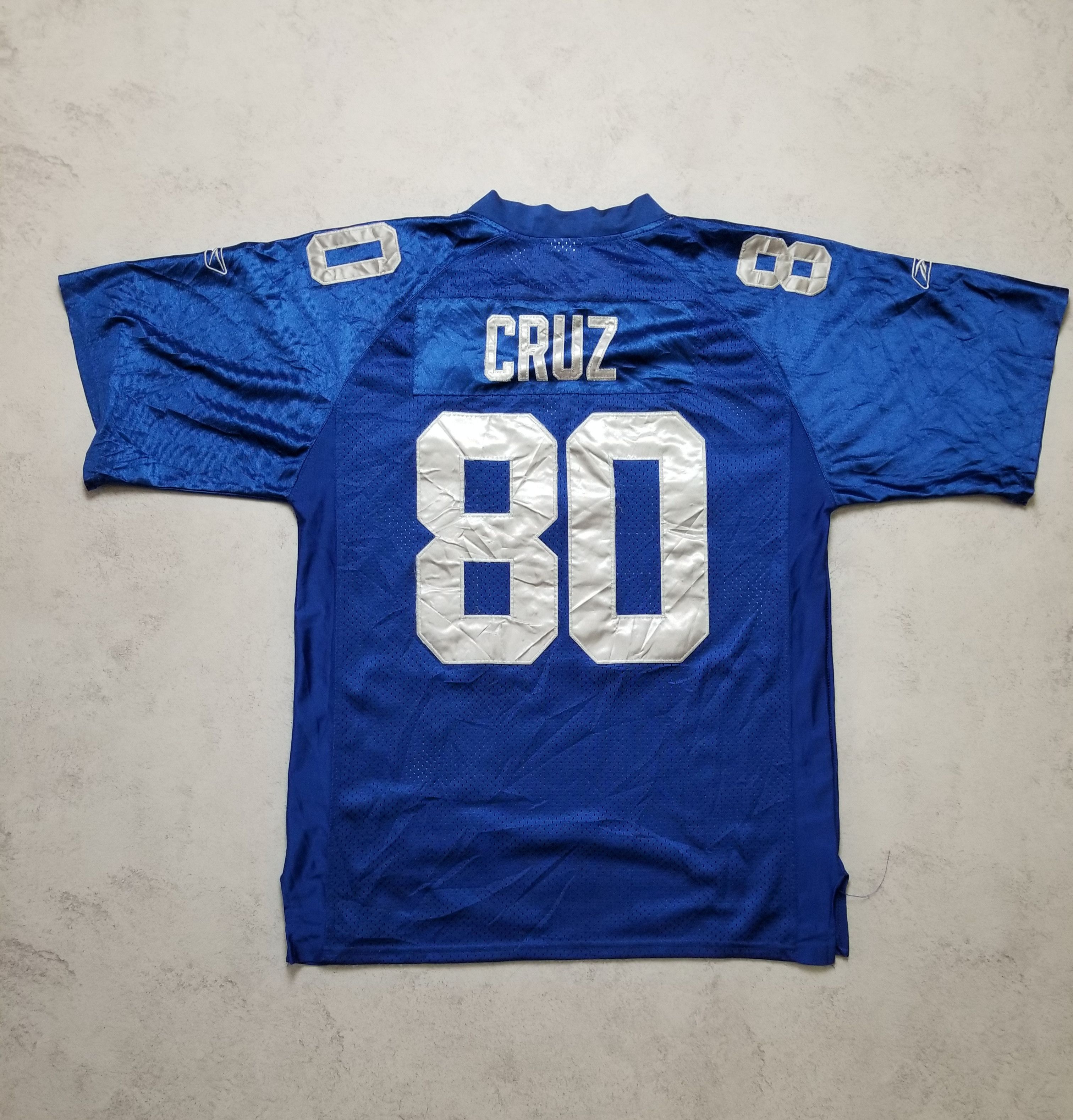 Reebok New York Giants Victor Cruz #80 Super Bowl NFL Sewn Jersey Size US XL / EU 56 / 4 - 3 Thumbnail
