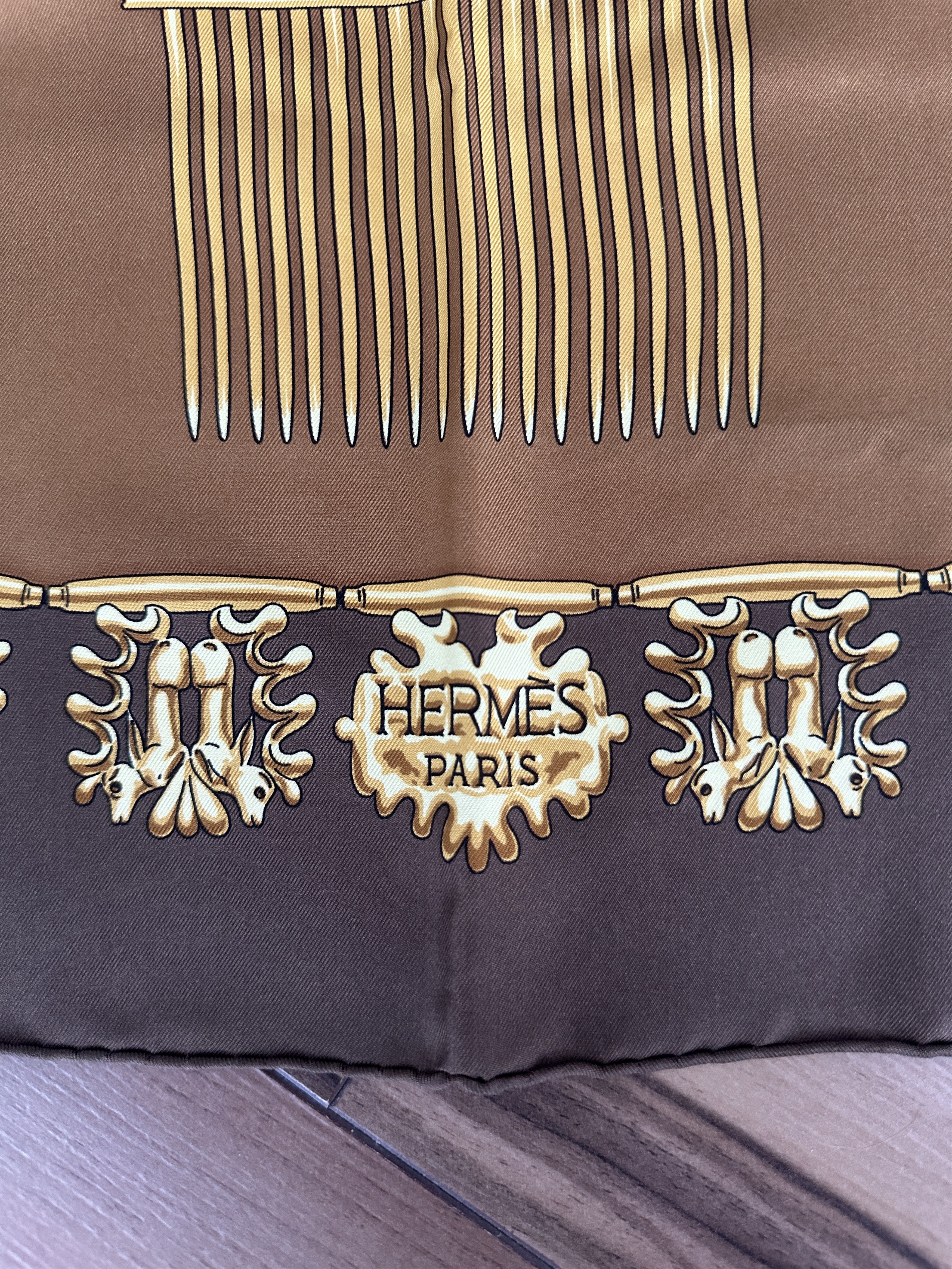 Hermes Hermès "Les Cavaliers d'Or" Silk Scarf Authentic Size ONE SIZE - 5 Thumbnail