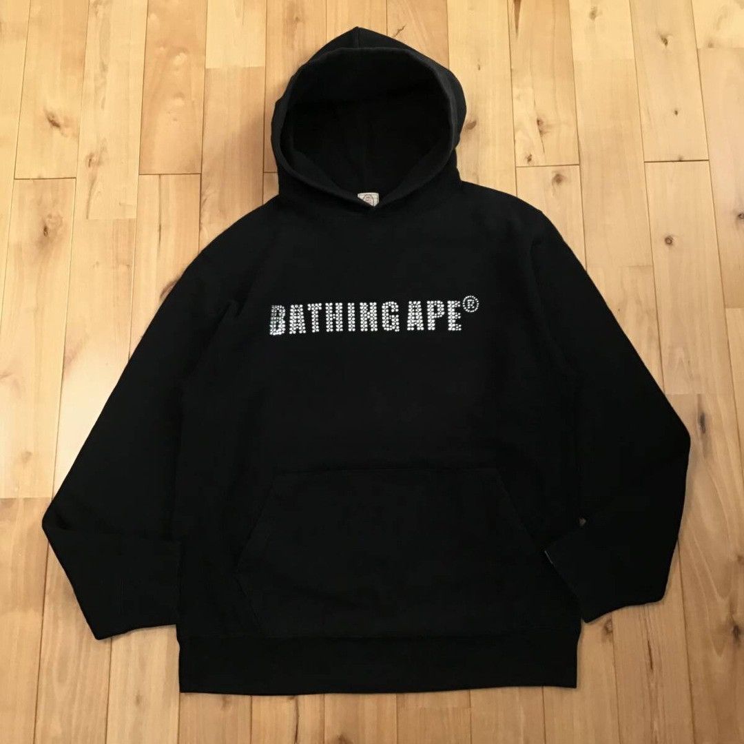 Bape × Swarovski Swarovski × BAPE logo pullover hoodie a bathing ape NIGO Size US M / EU 48-50 / 2 - 2 Thumbnail