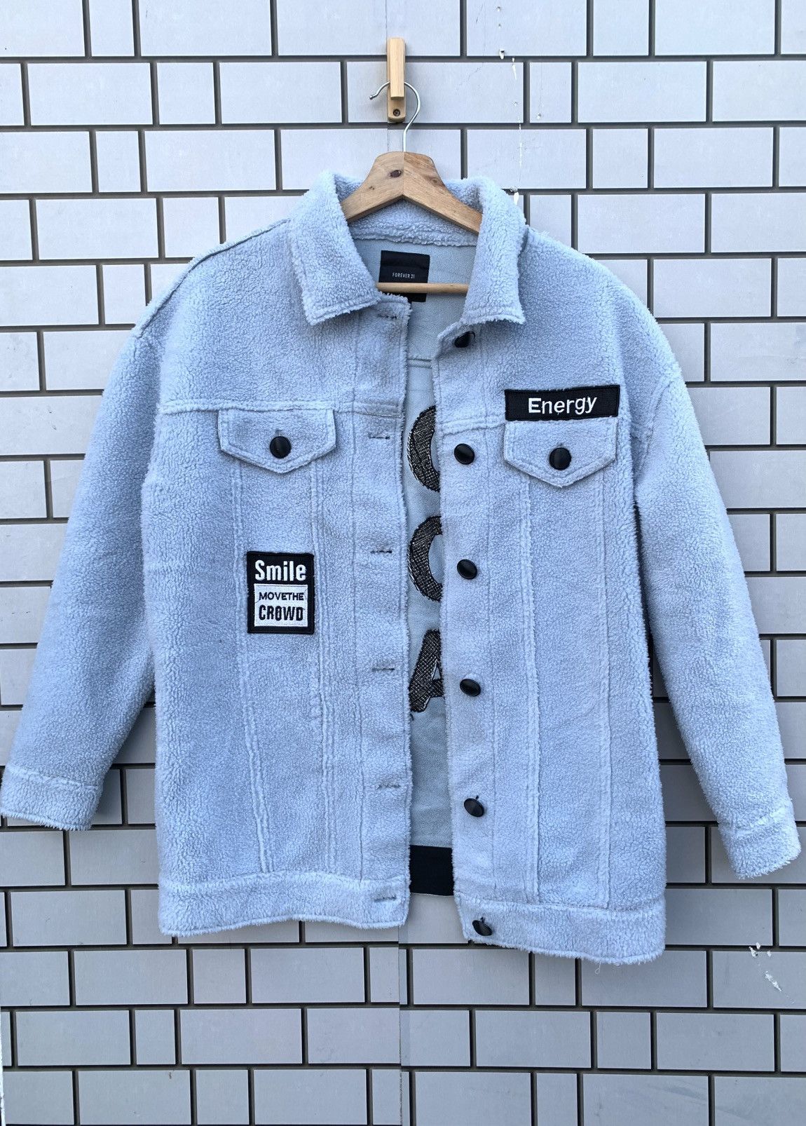 Forever 21 × Japanese Brand Forever 21 Big Logo Don’t Look Back Jacket Size S / US 4 / IT 40 - 3 Thumbnail