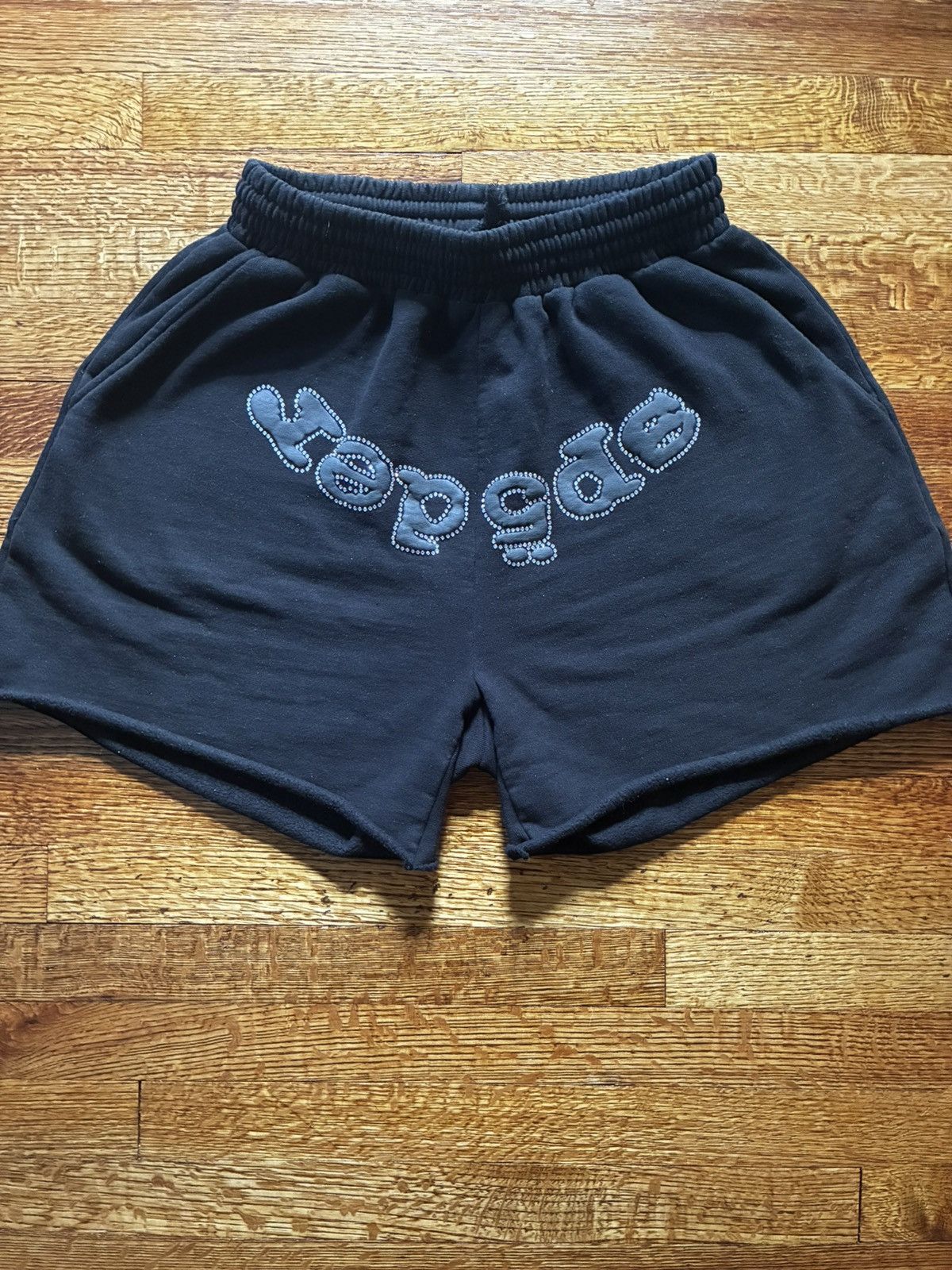 Sp5der Spider Rhinestone Shorts NYC Exclusive Size US 30 / EU 46 - 1 Thumbnail