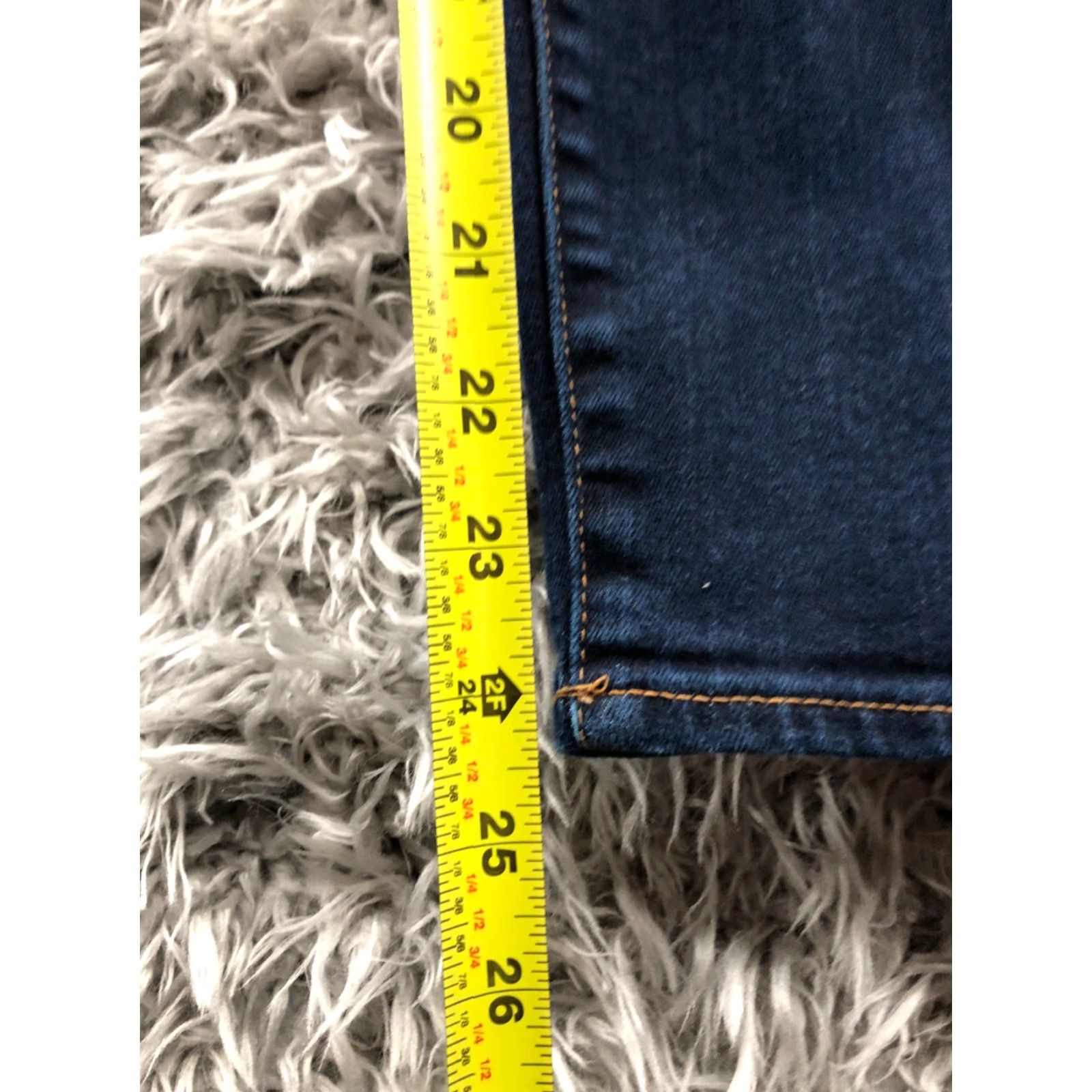J.Crew J.CREW Skinny Jeans Shape Toothpick Womens 26 Blue Denim Dark Wash Regular Rise 5-Pocket Jeans Size 26 Mens Womens Boys Girls Size 26" / US 2 / IT 38 - 3 Thumbnail