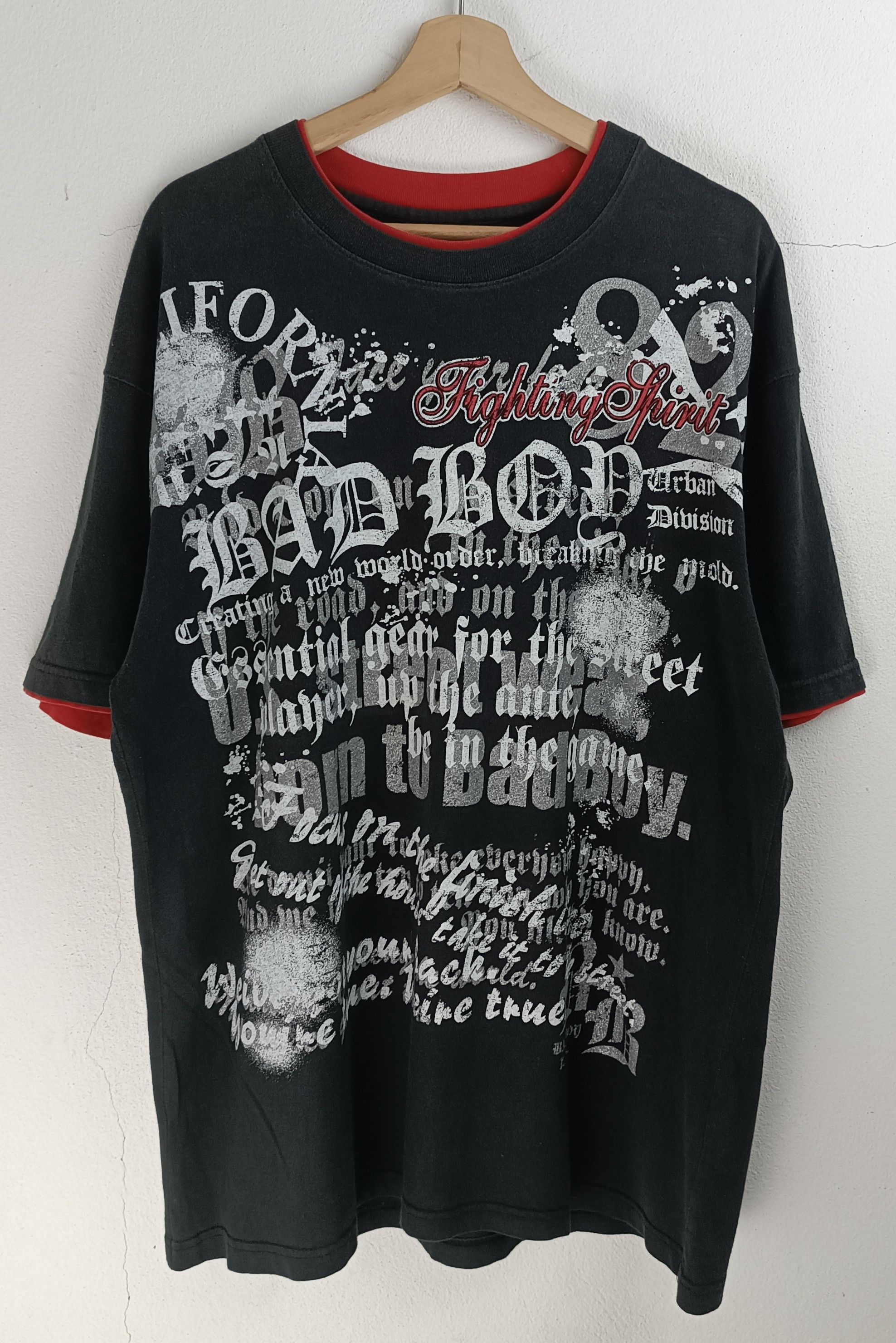 If Six Was Nine VINTAGE Y2K BAD BOY DOUBLE LAYER GOTHIC POEM PUNK VKEI KMIRI Size US XL / EU 56 / 4 - 3 Thumbnail