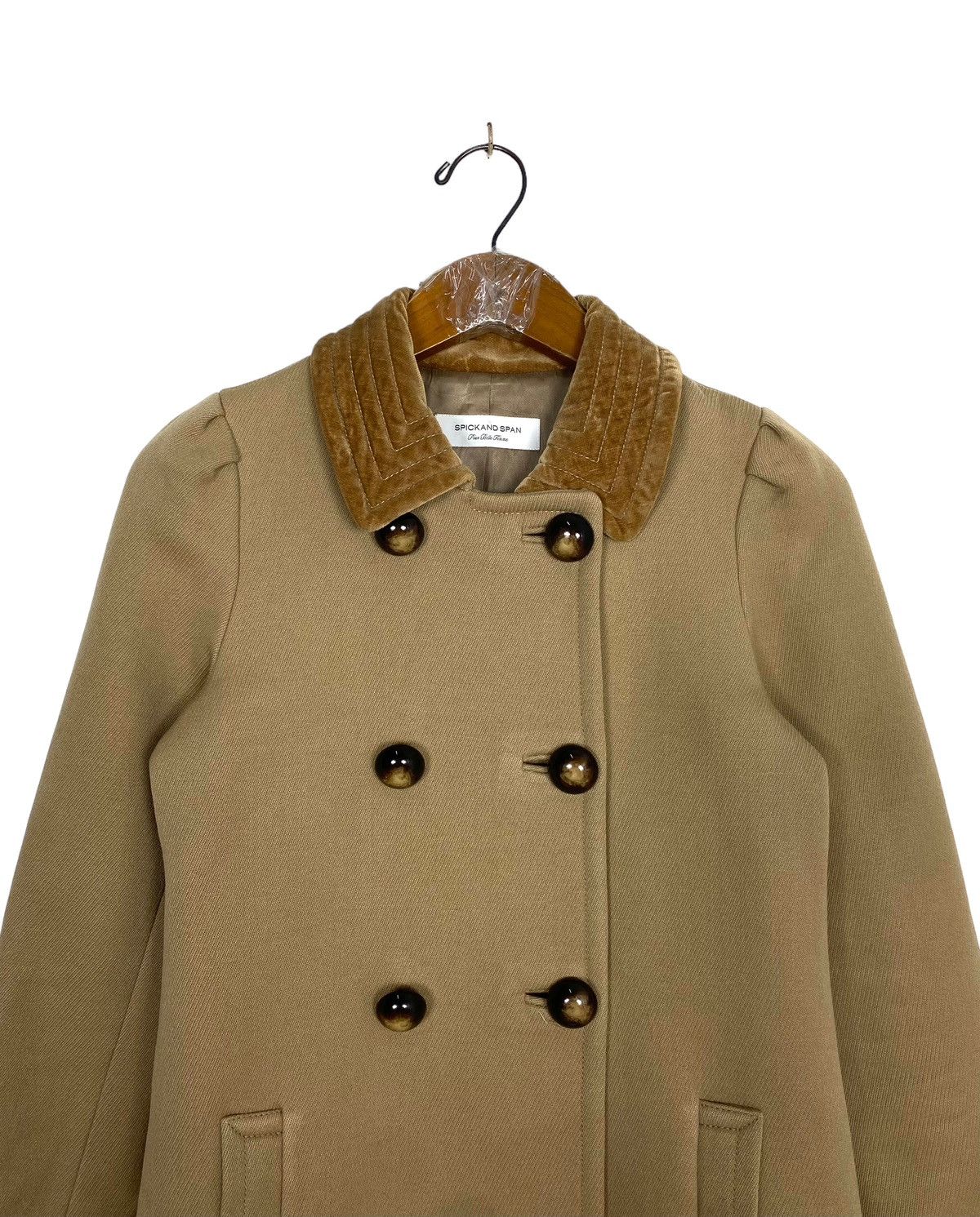 Japanese Brand Rare‼️ Spick and Span Femme Wool Coat Made in Japan Size S / US 4 / IT 40 - 4 Thumbnail