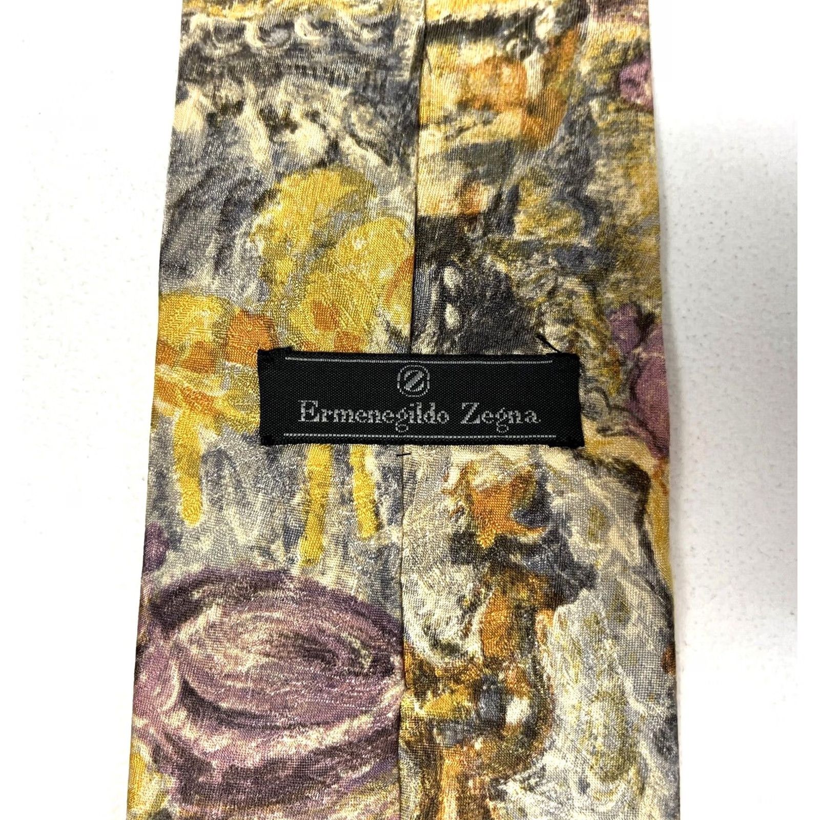 Ermenegildo Zegna Ermenegildo Zegna Tie Silk Abstract Made in Italy Men's Size ONE SIZE - 6 Thumbnail