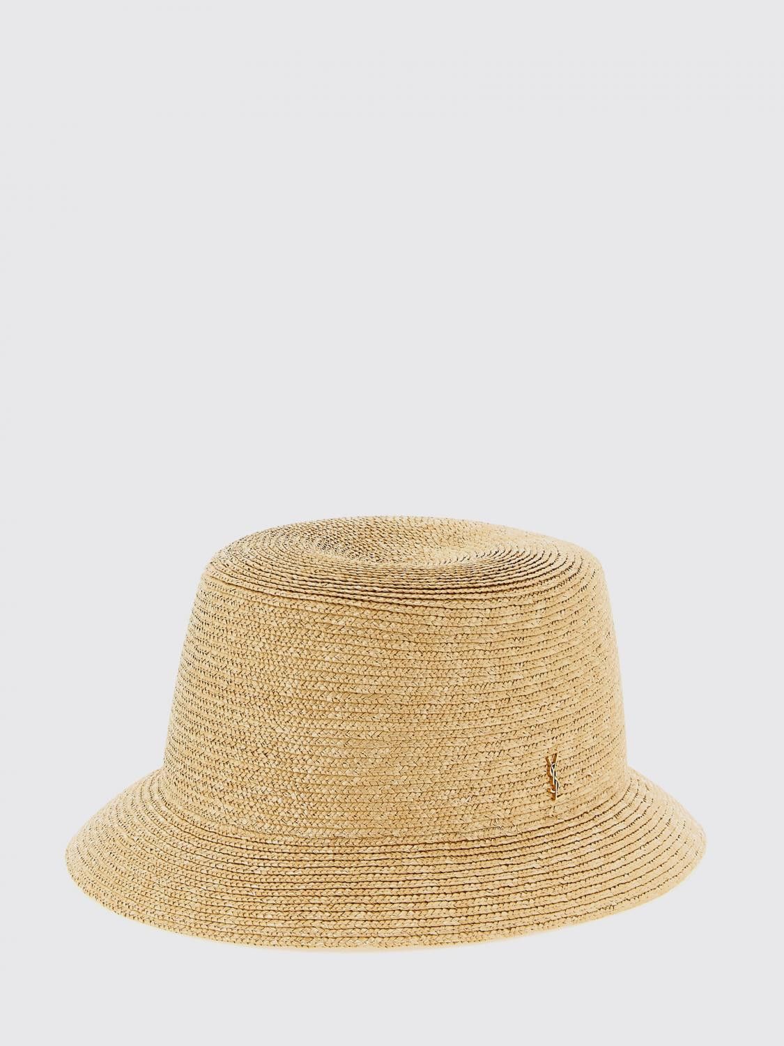 Saint Laurent Paris Saint Laurent Hat Men Beige Size ONE SIZE - 1 Thumbnail