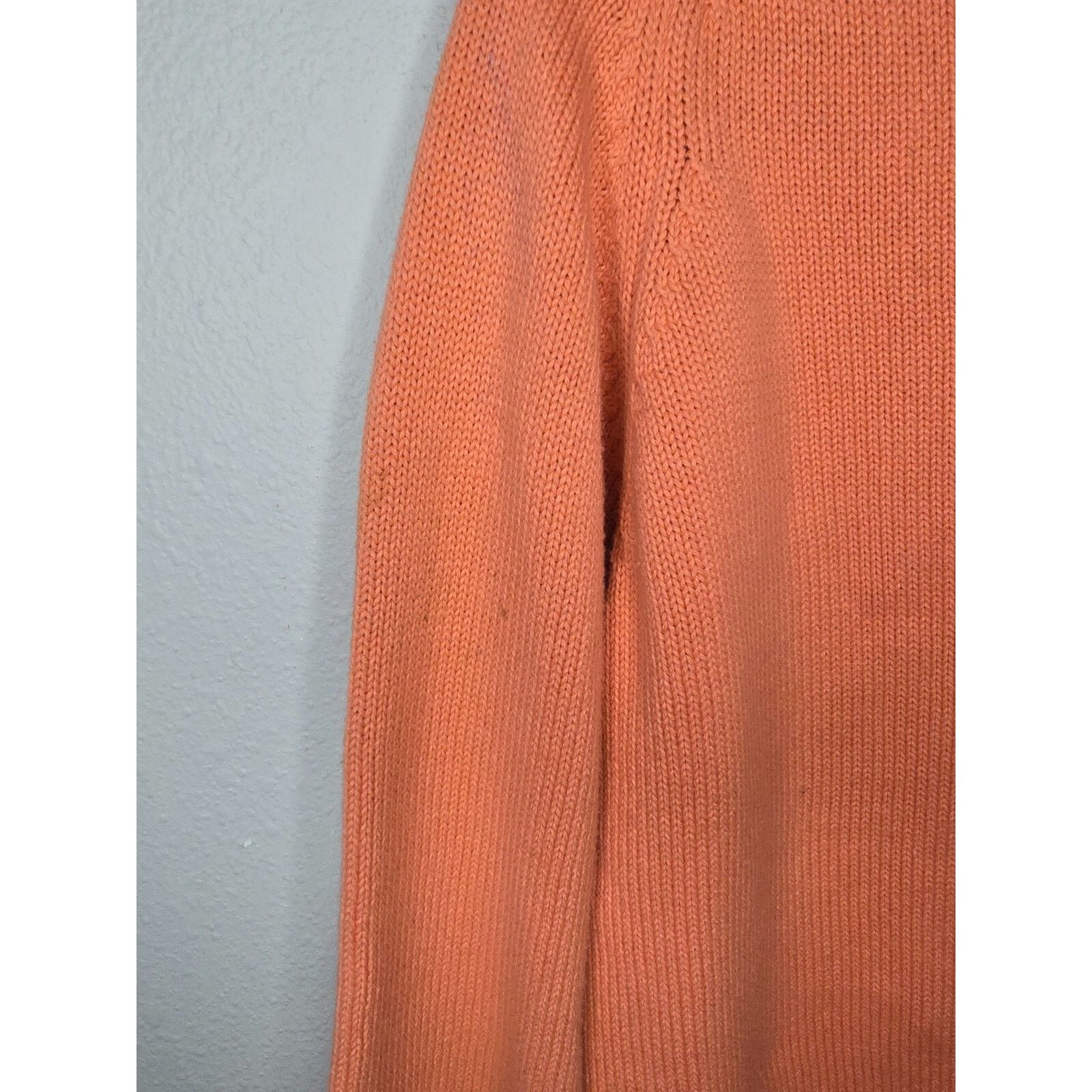 Lands' End Vintage Lands End Sweater Womens Large Peach Knitwear Size L / US 10 / IT 46 - 8 Thumbnail
