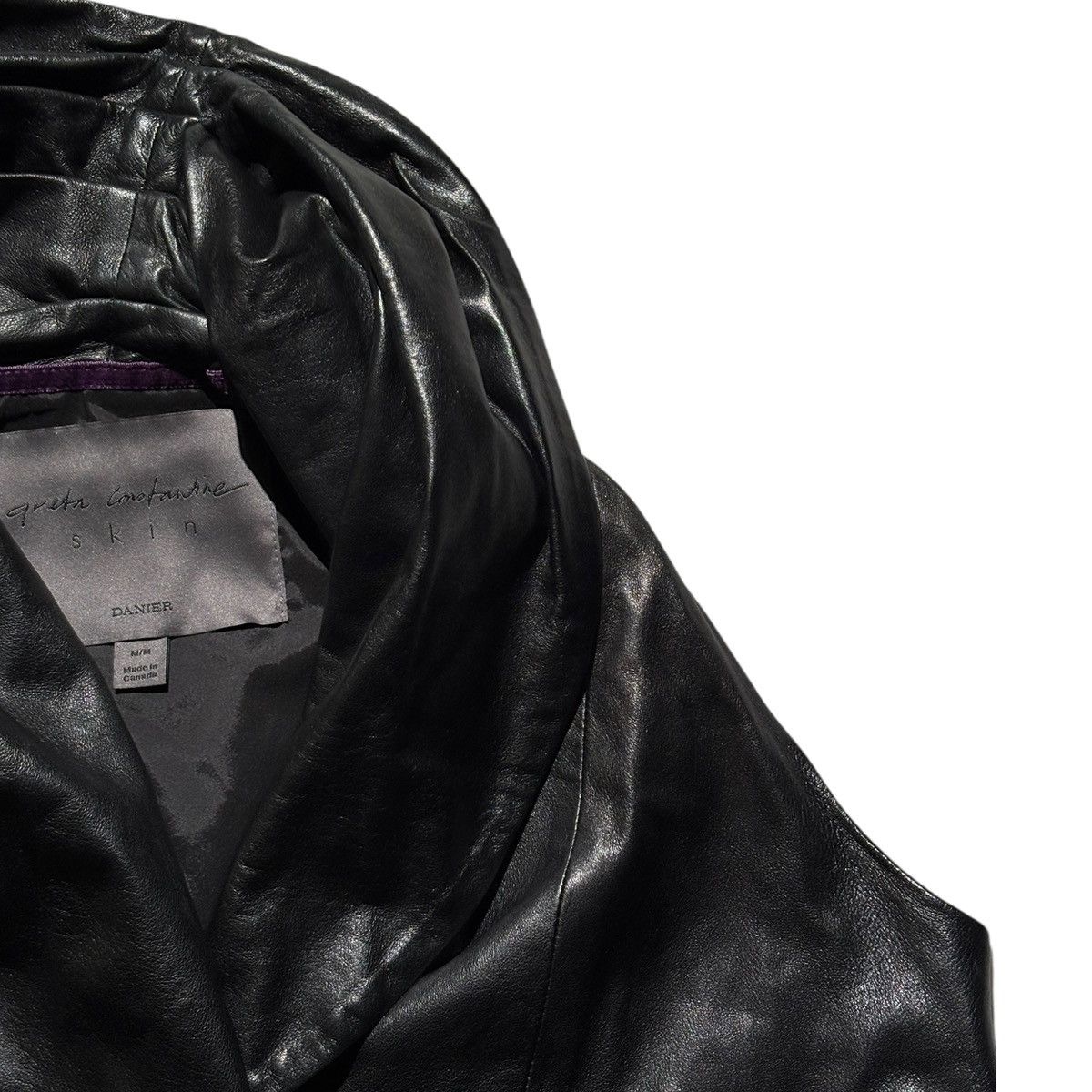 Designer × Genuine Leather × Leather Greta Constantine 3in1 leather wrap vest Size M / US 6-8 / IT 42-44 - 2 Thumbnail