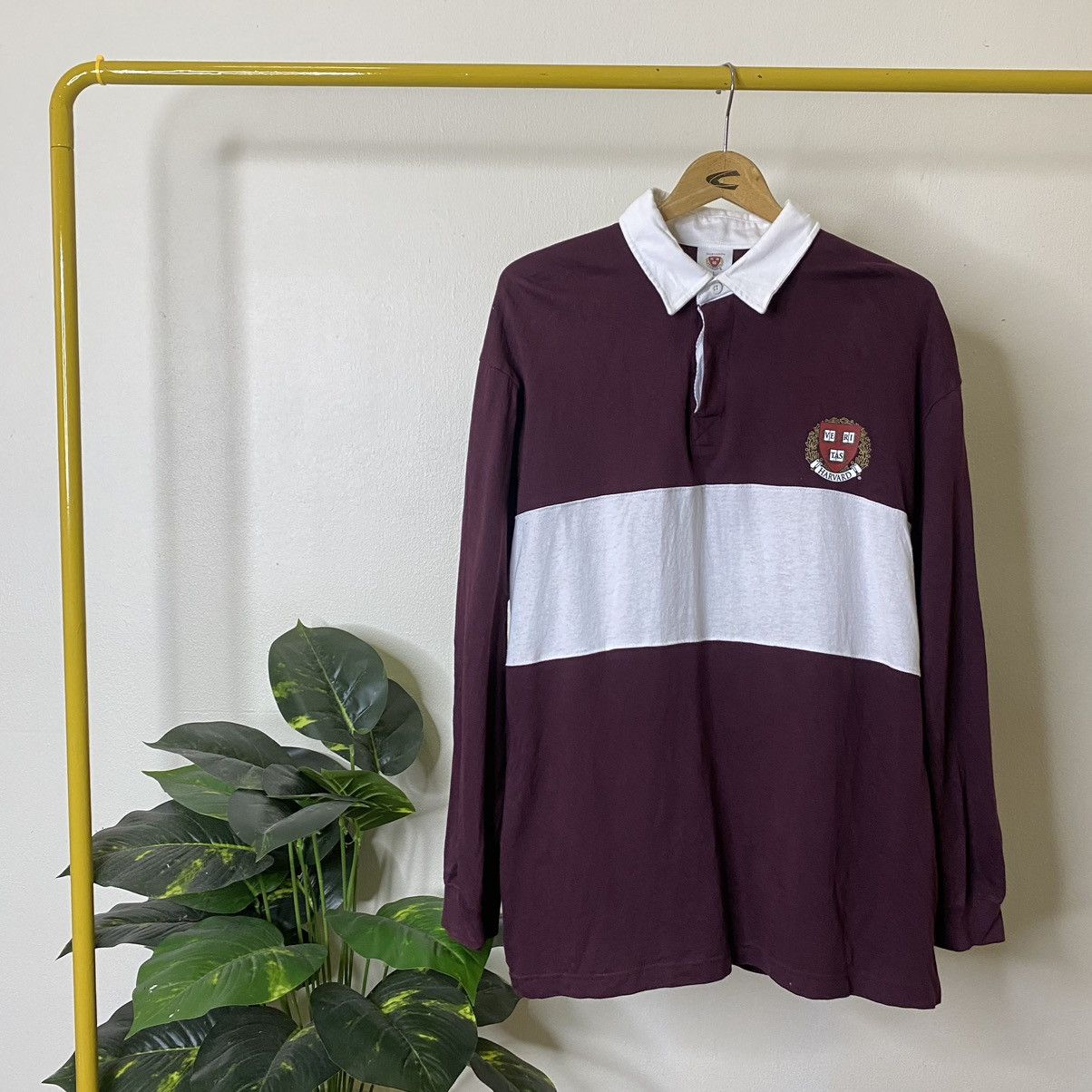 GU GU x Harvard University Polo Rugby Shirt Size US L / EU 52-54 / 3 - 1 Thumbnail