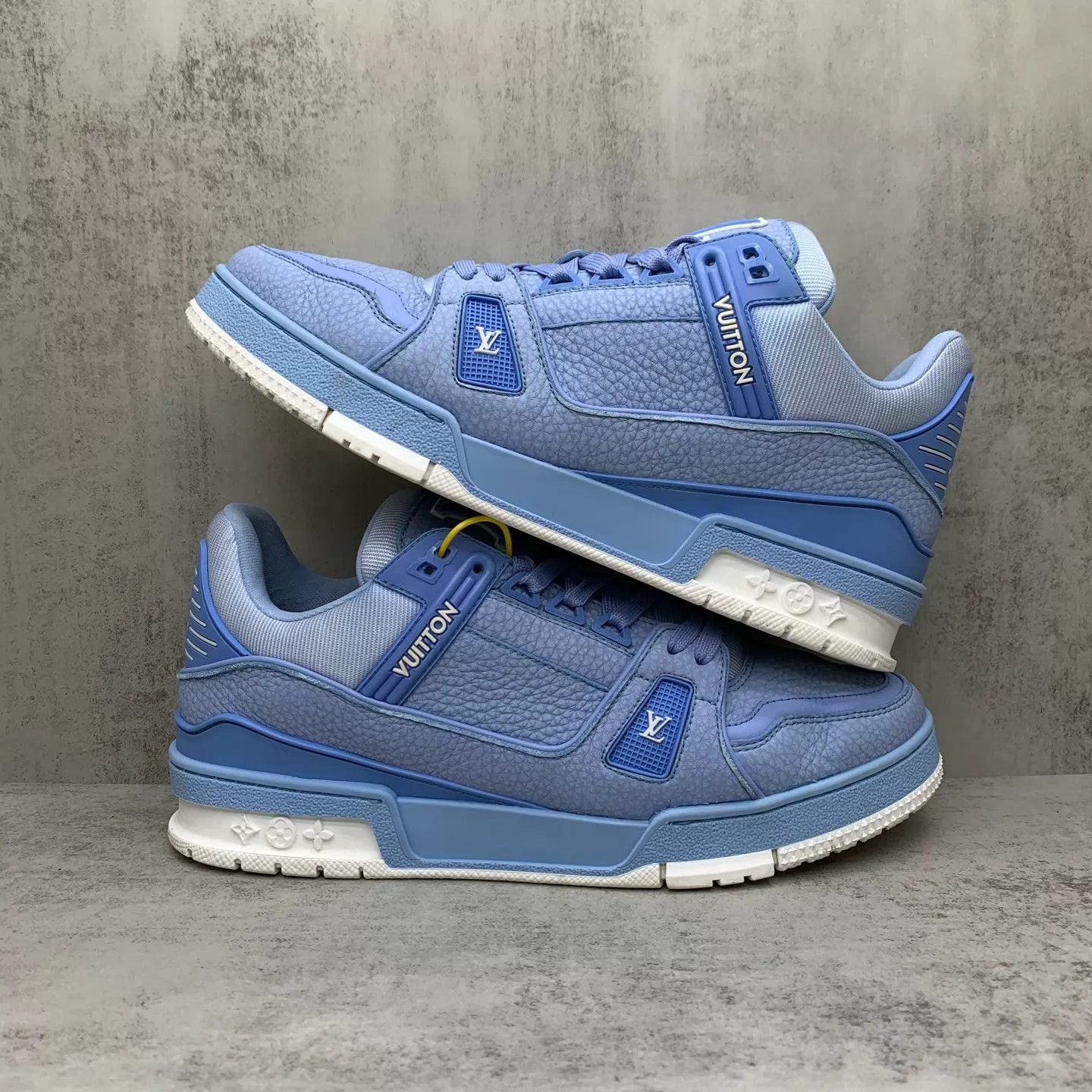 Louis Vuitton LV Trainer Blue 42 95 New Box & Accs Size US 9 / EU 42 - 2 Thumbnail