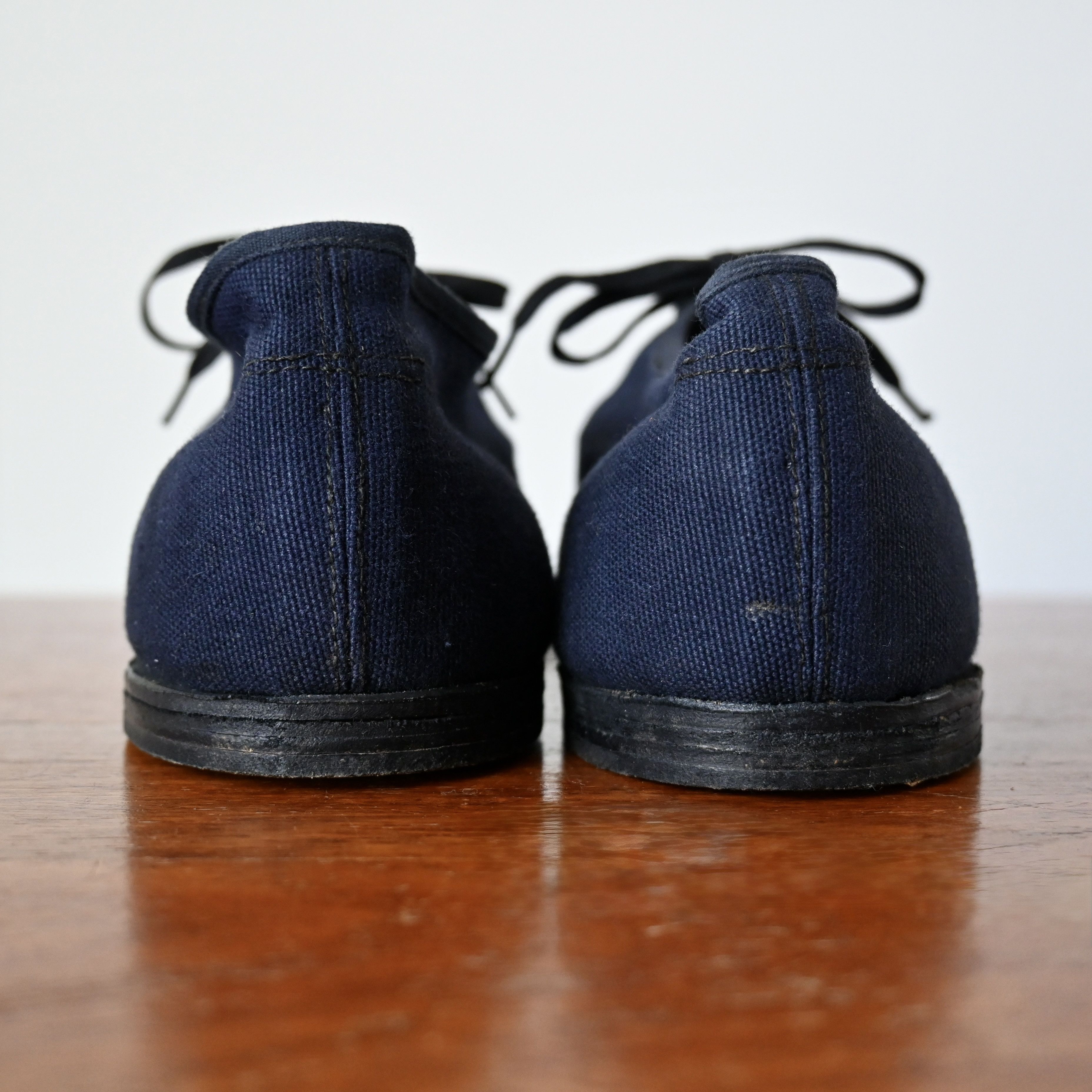 Vintage RARE, 1920s-30s Swedish Military canvas "gym trainer", 42 Size US 8.5 / EU 41-42 - 4 Thumbnail
