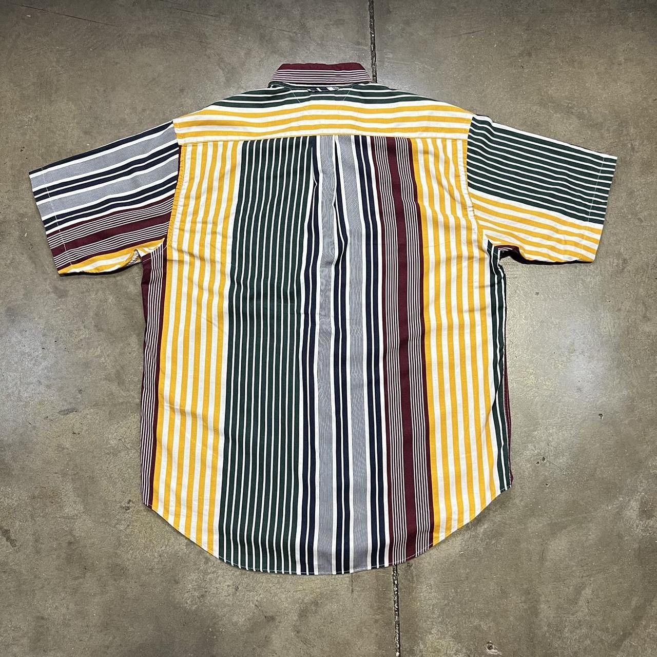 Tommy Hilfiger × Vintage Vintage 00s Y2K Tommy Hilfiger Striped Button Up Shirt Crest Size US M / EU 48-50 / 2 - 5 Thumbnail