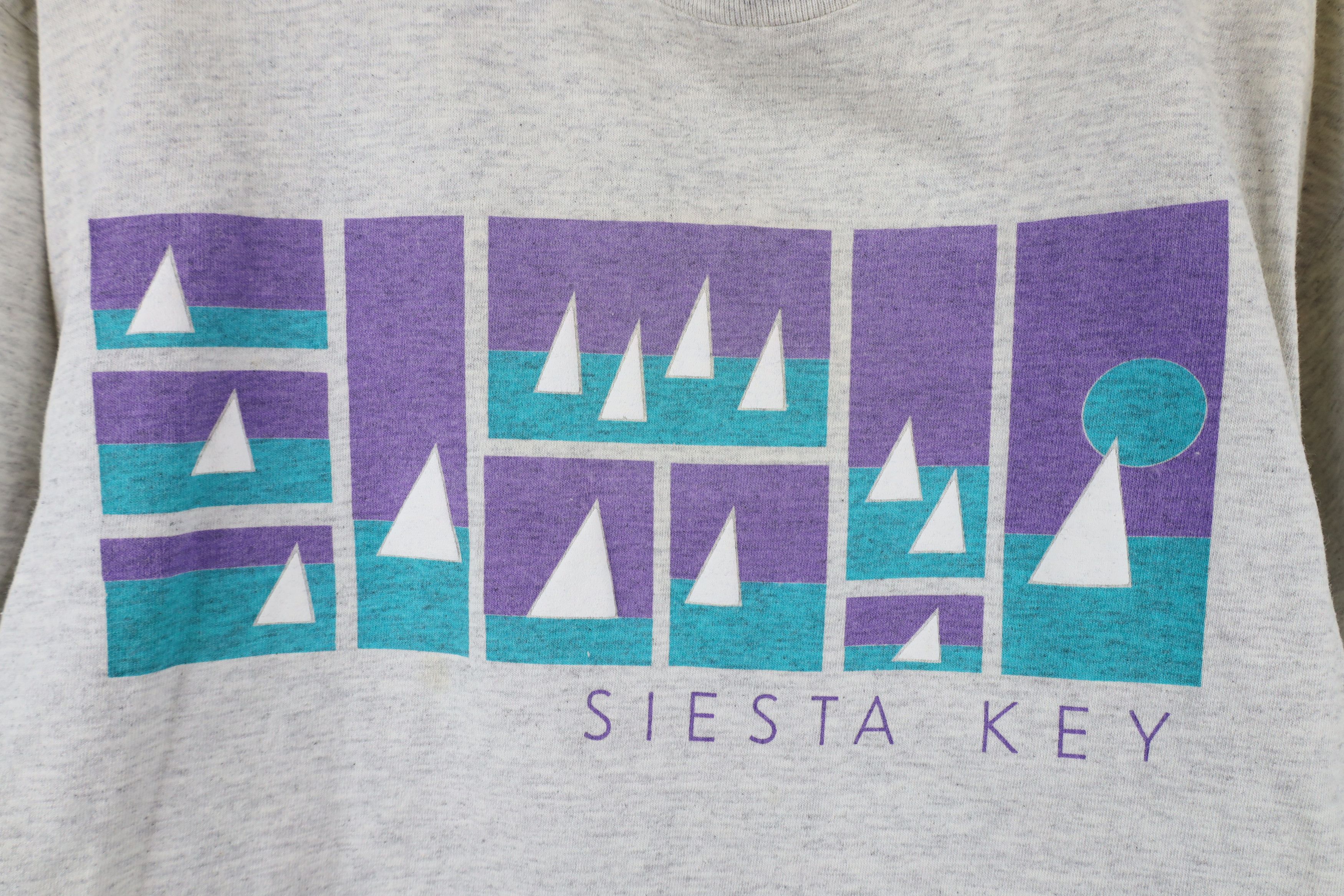 Vintage Vintage 90s Streetwear Sailing Siesta Key T-Shirt USA Size US L / EU 52-54 / 3 - 4 Thumbnail