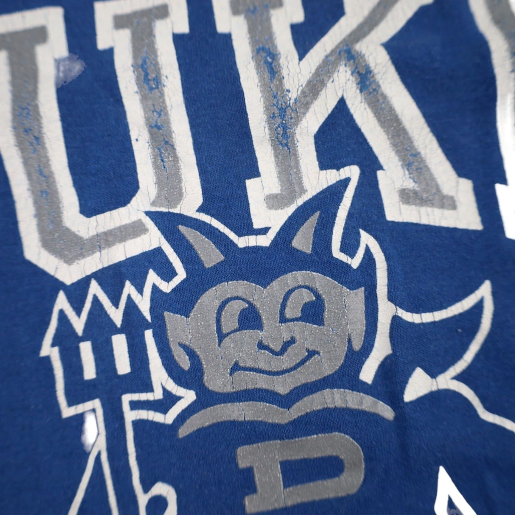 Vintage VINTAGE Duke College Blue Devils Mens XL Graphic T Shirt Blue Size US XL / EU 56 / 4 - 5 Thumbnail