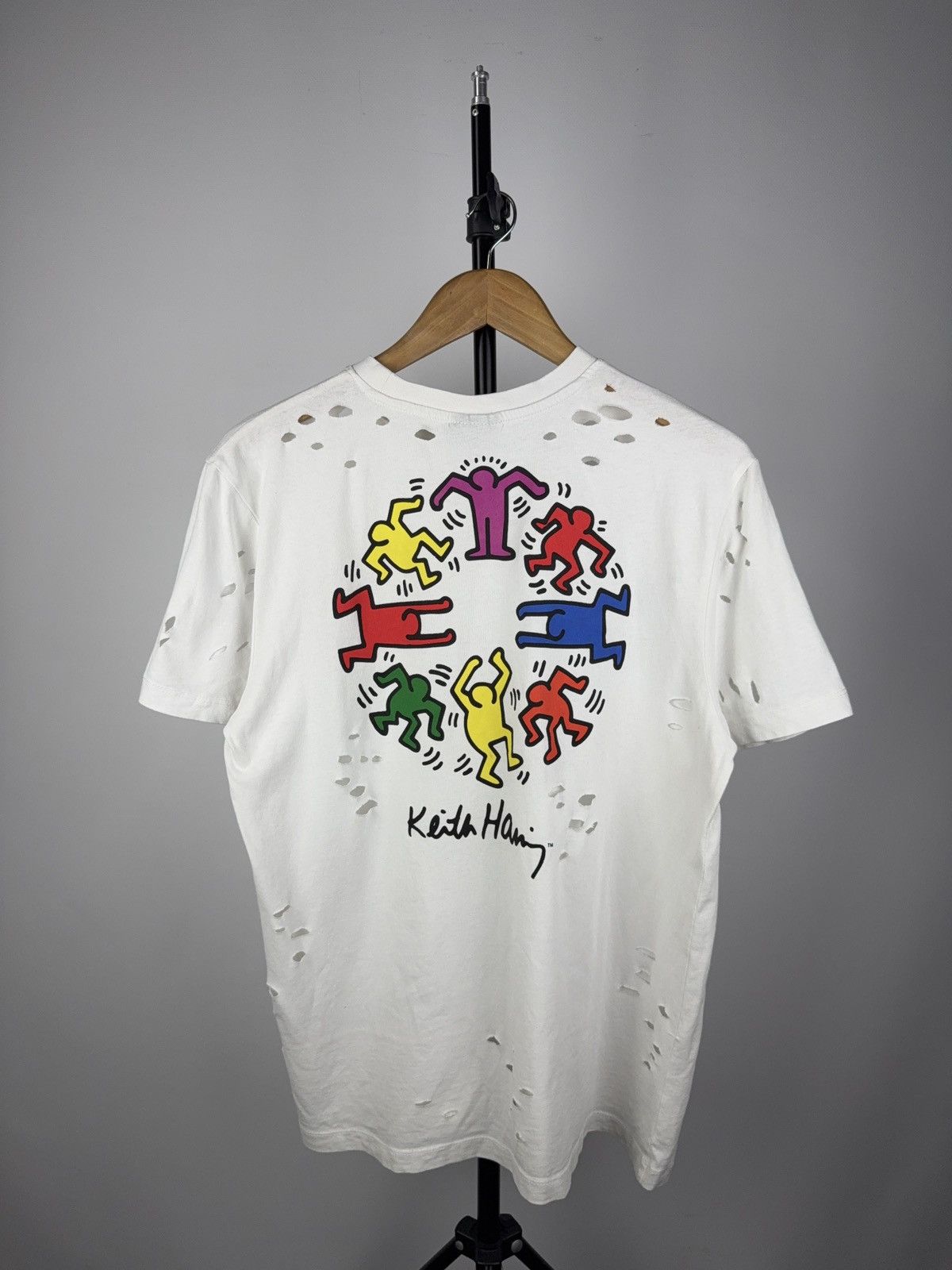 Keith Haring Vintage Distressed 00s Att Logo Keith Haring T-Shirt Size US L / EU 52-54 / 3 - 1 Thumbnail