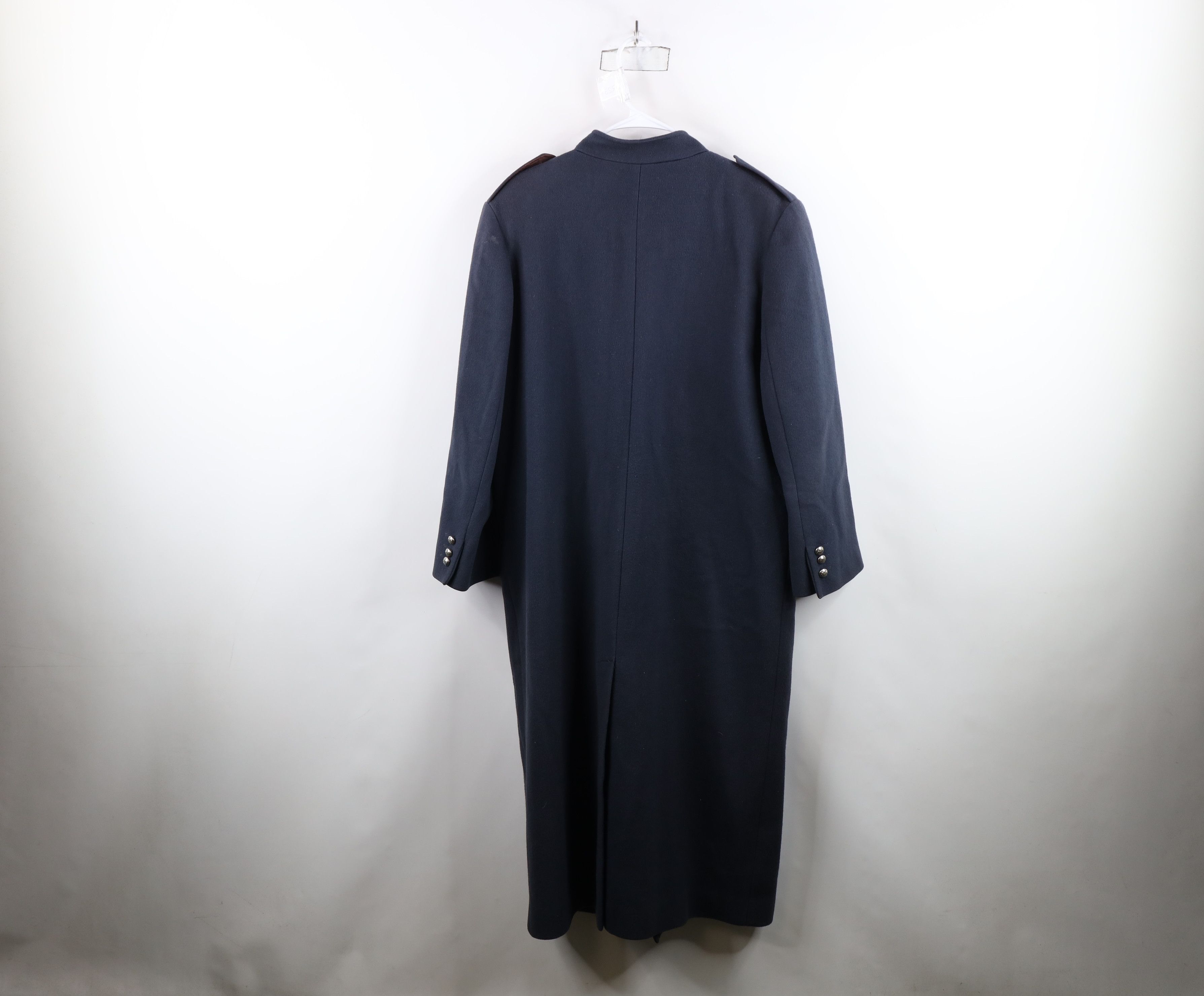 Vintage Vintage 90s Military Style Wool Trench Coat Jacket USA Size XL / US 12-14 / IT 48-50 - 13 Thumbnail