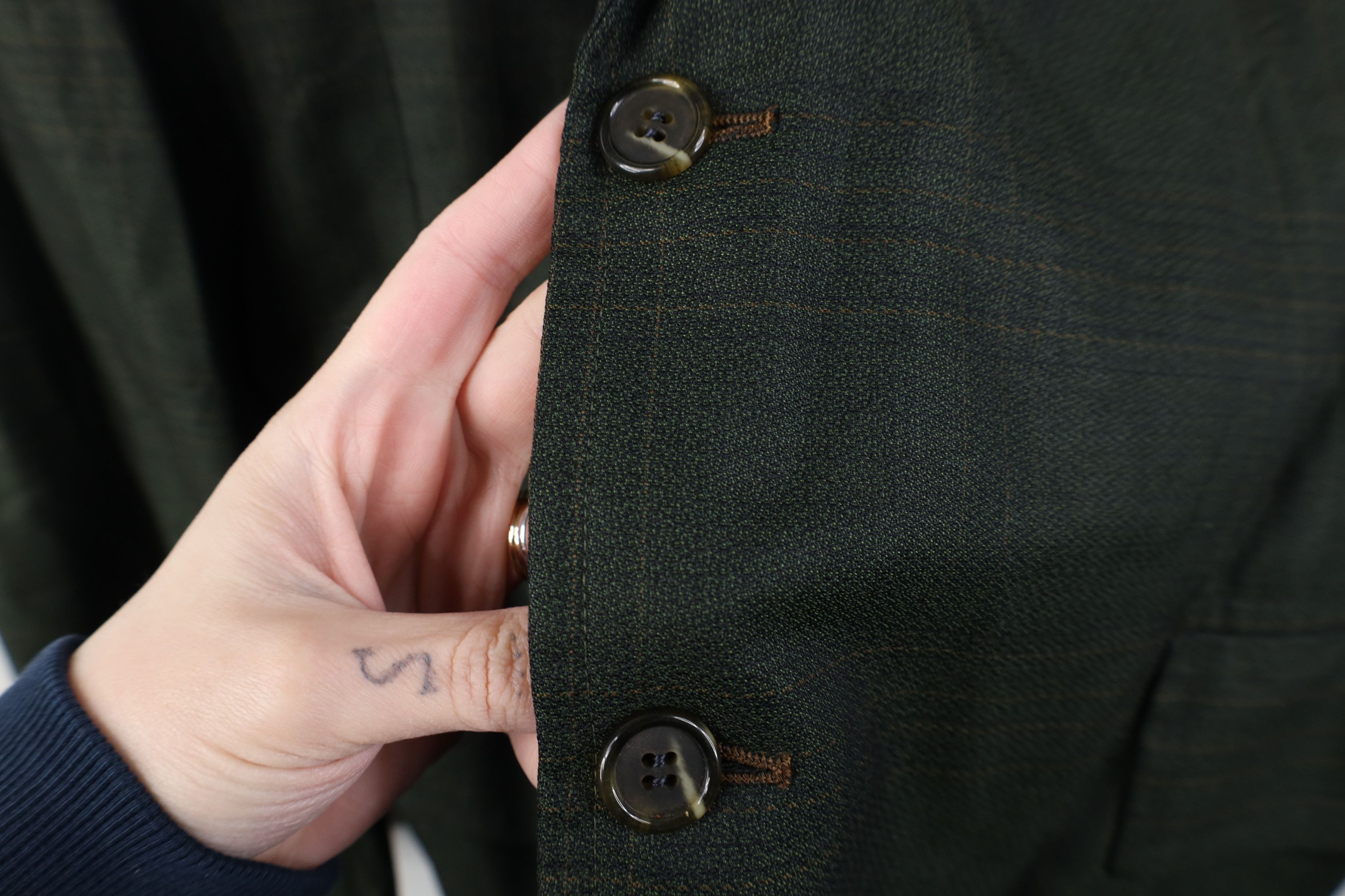 Vintage Vintage 60s Rockabilly Wool 2 Button Suit Coat Jacket USA Size US XXL / EU 58 / 5 - 4 Thumbnail