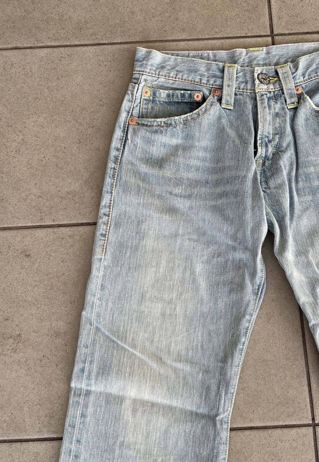 Japanese Brand Vintage CO & LU Iconic Japanese Brand Faded Blue Jeans Size US 26 / EU 42 - 5 Thumbnail