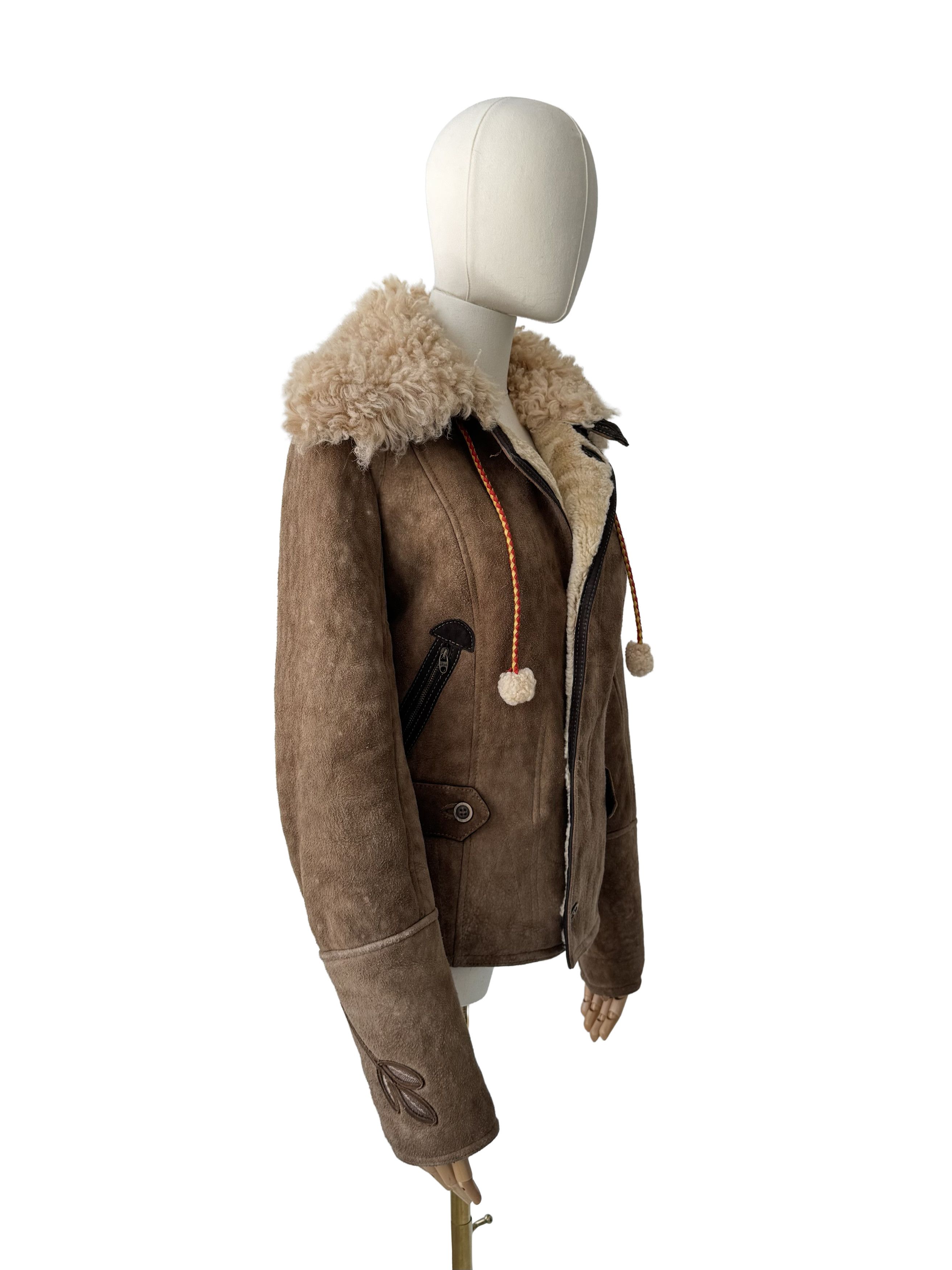 Diesel Diesel Vintage Real Shearling Cropped Jacket Size S / US 4 / IT 40 - 1 Thumbnail