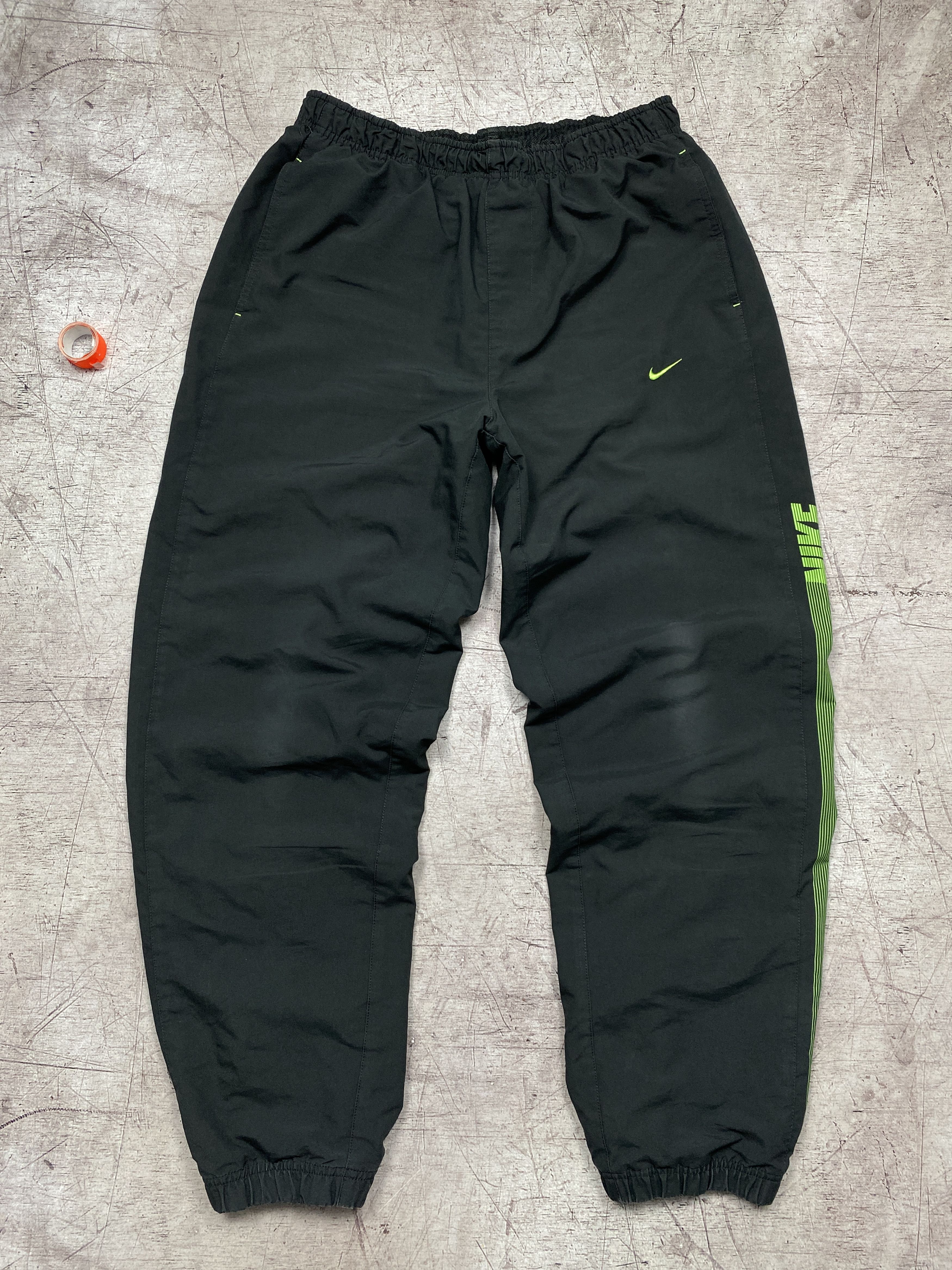 Nike × Vintage Nike Vintage Distressed Mens Nylon Track Pants Y2K Drill Size US 34 / EU 50 - 1 Thumbnail