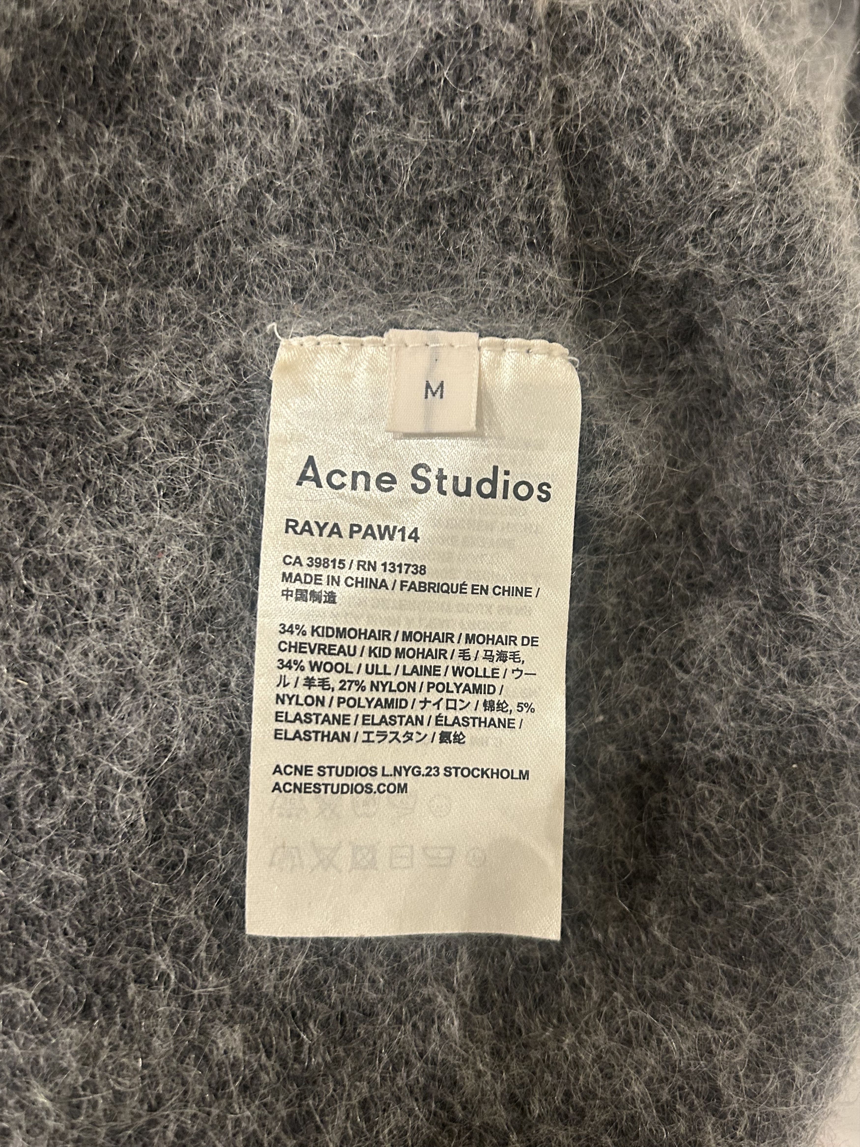 Acne Studios Acne Studios Raya PAW14 Cardigan Gray M Size M / US 6-8 / IT 42-44 - 4 Thumbnail