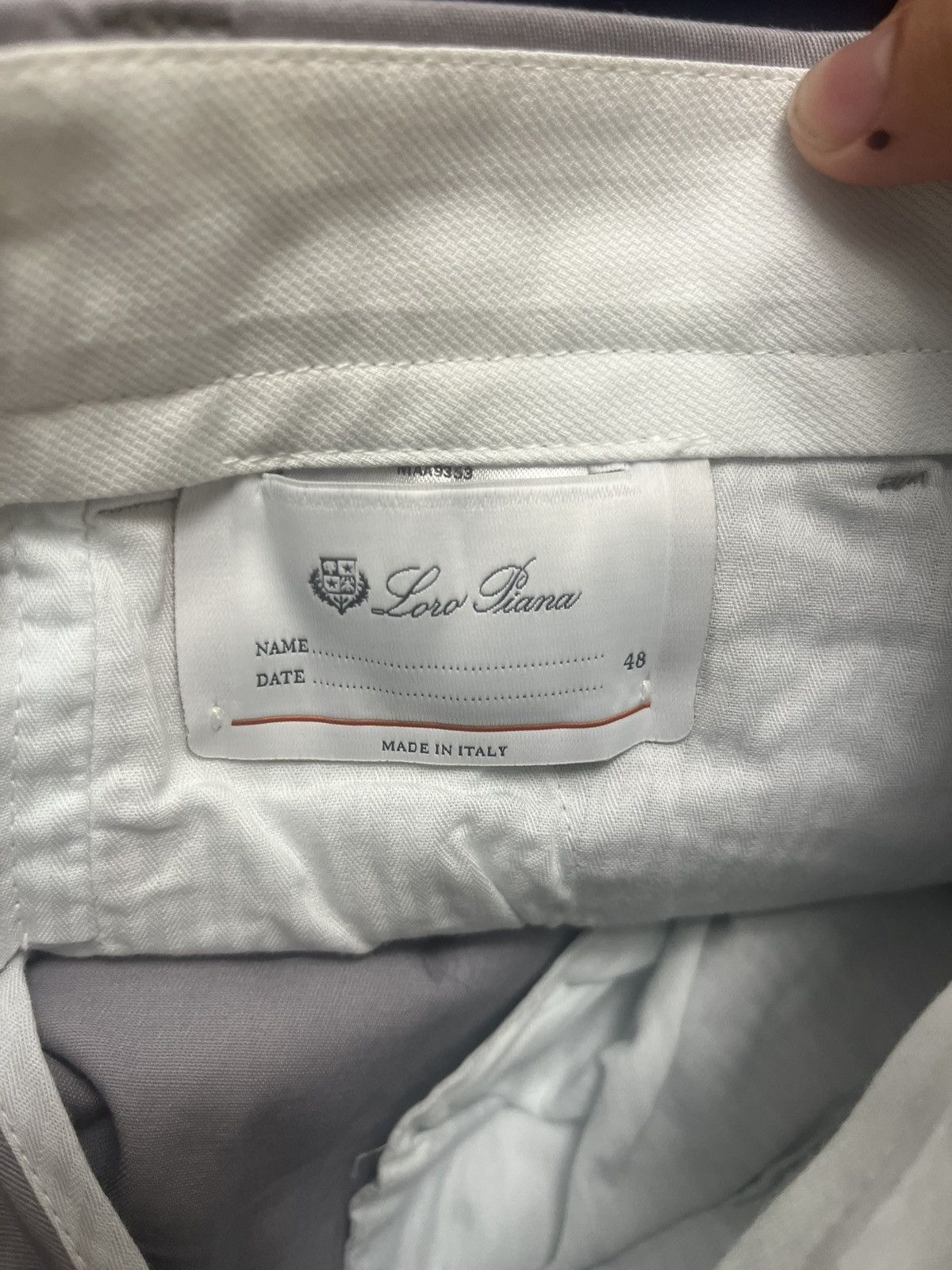 Loro Piana Loro piana grey cotton trousers w32 Size US 32 / EU 48 - 4 Thumbnail