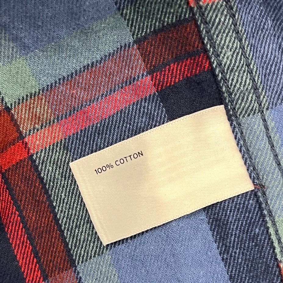 CO Duluth Trading Co Free Swingin Flannel Shirt Mens 3XLT Tall Relaxed Blue Plaid Size US XXL / EU 58 / 5 - 6 Thumbnail