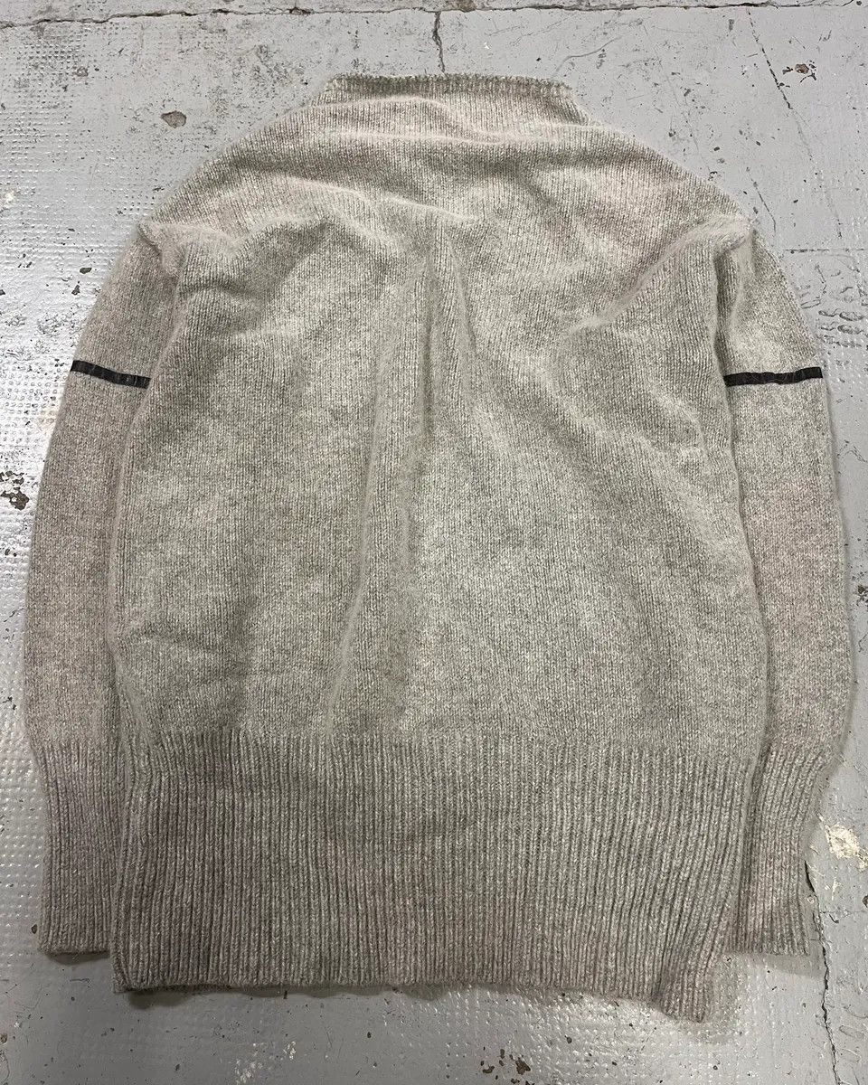 Emporio Armani Emporio Armani Grey Alpaca Geometric Back Panel Sweater Size US M / EU 48-50 / 2 - 7 Thumbnail