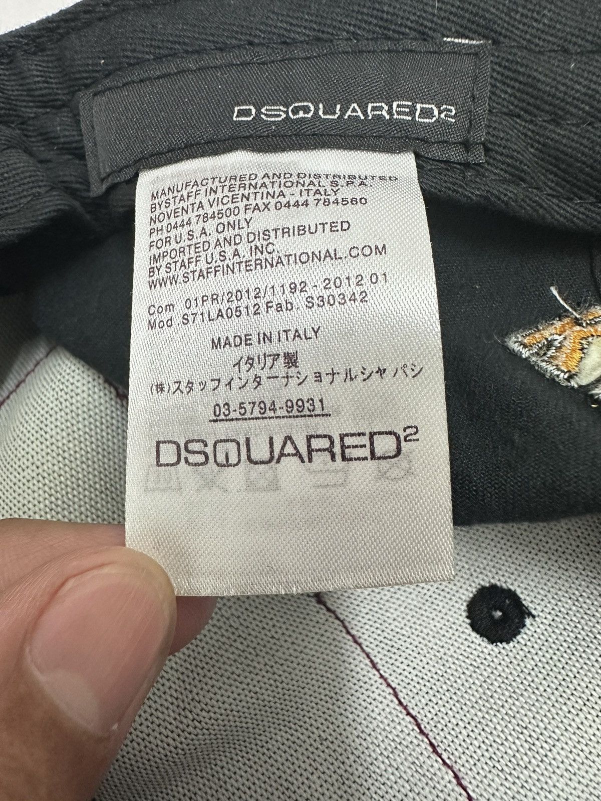 Dsquared2 × Vintage RARE ‼️ Dsqured Brothers Ripped Truckers Cap Size ONE SIZE - 6 Thumbnail