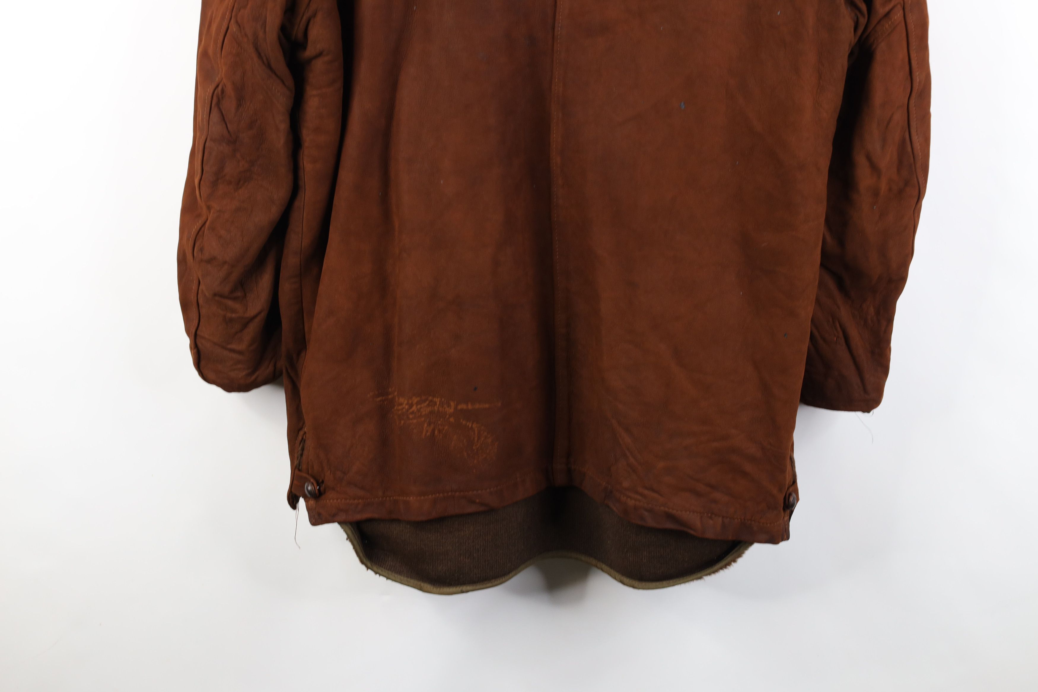 Vintage Vintage 50s McGregor Suede Leather Rancher Jacket Coat USA Size US XL / EU 56 / 4 - 17 Thumbnail