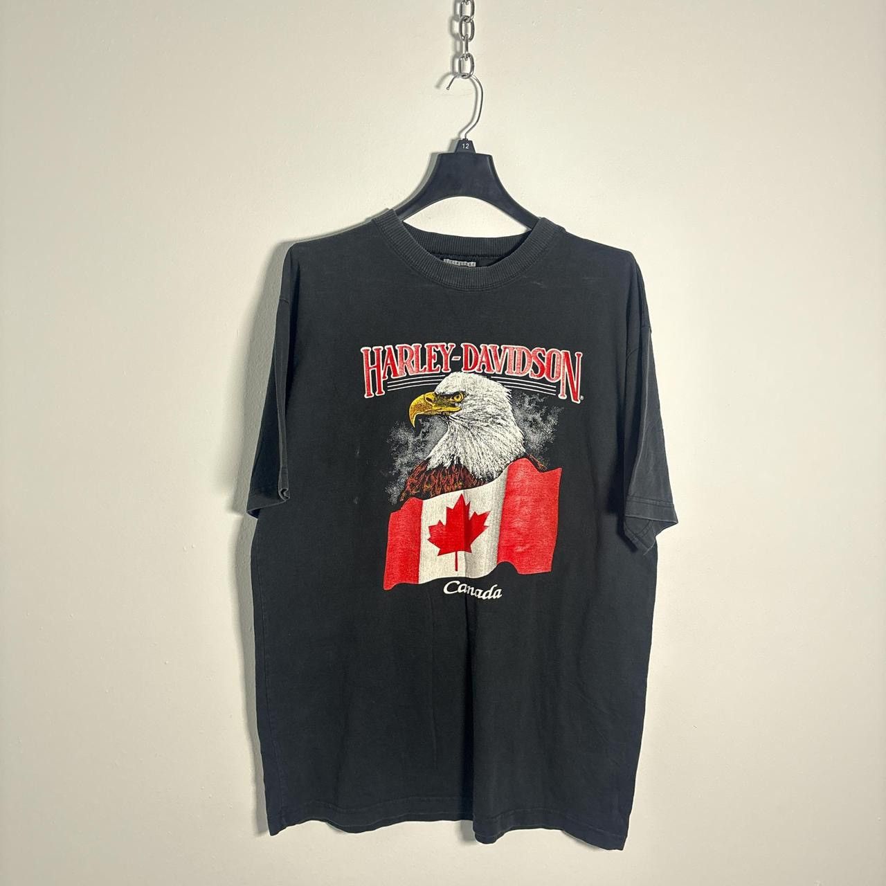 Harley Davidson LATE 80s HARLEY DAVIDSON GRAPHIC TEE Size US L / EU 52-54 / 3 - 1 Thumbnail
