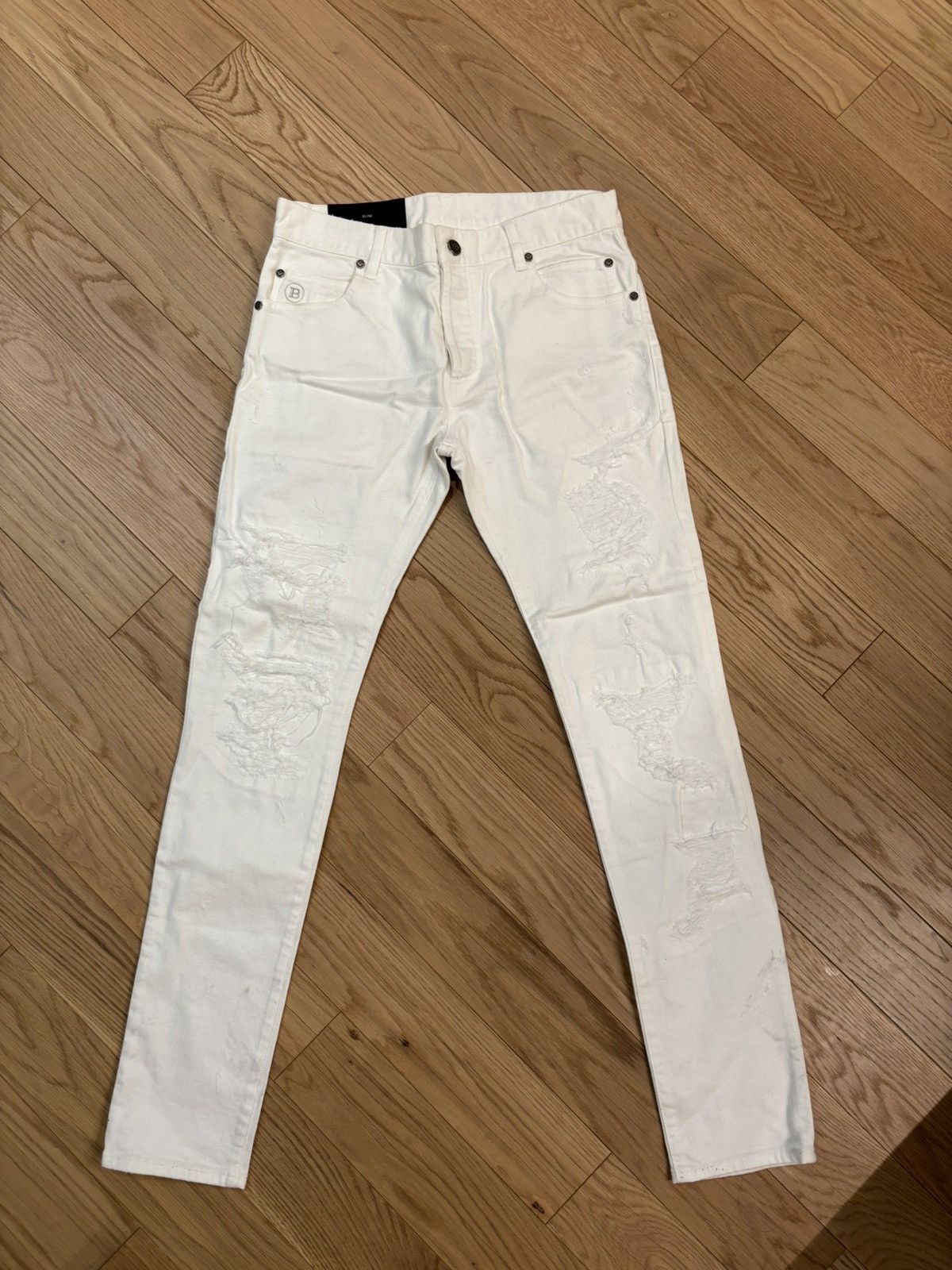 image of Balmain Jeans White, Men's (Size 31)