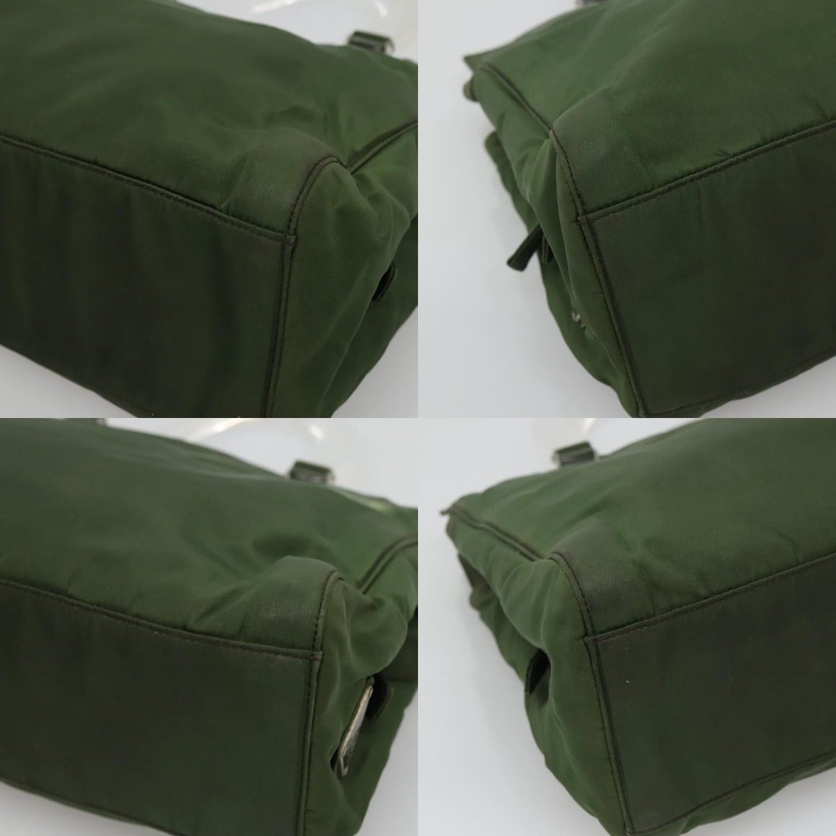 Prada PRADA Tote Bag Nylon Khaki Silver Size ONE SIZE - 10 Thumbnail
