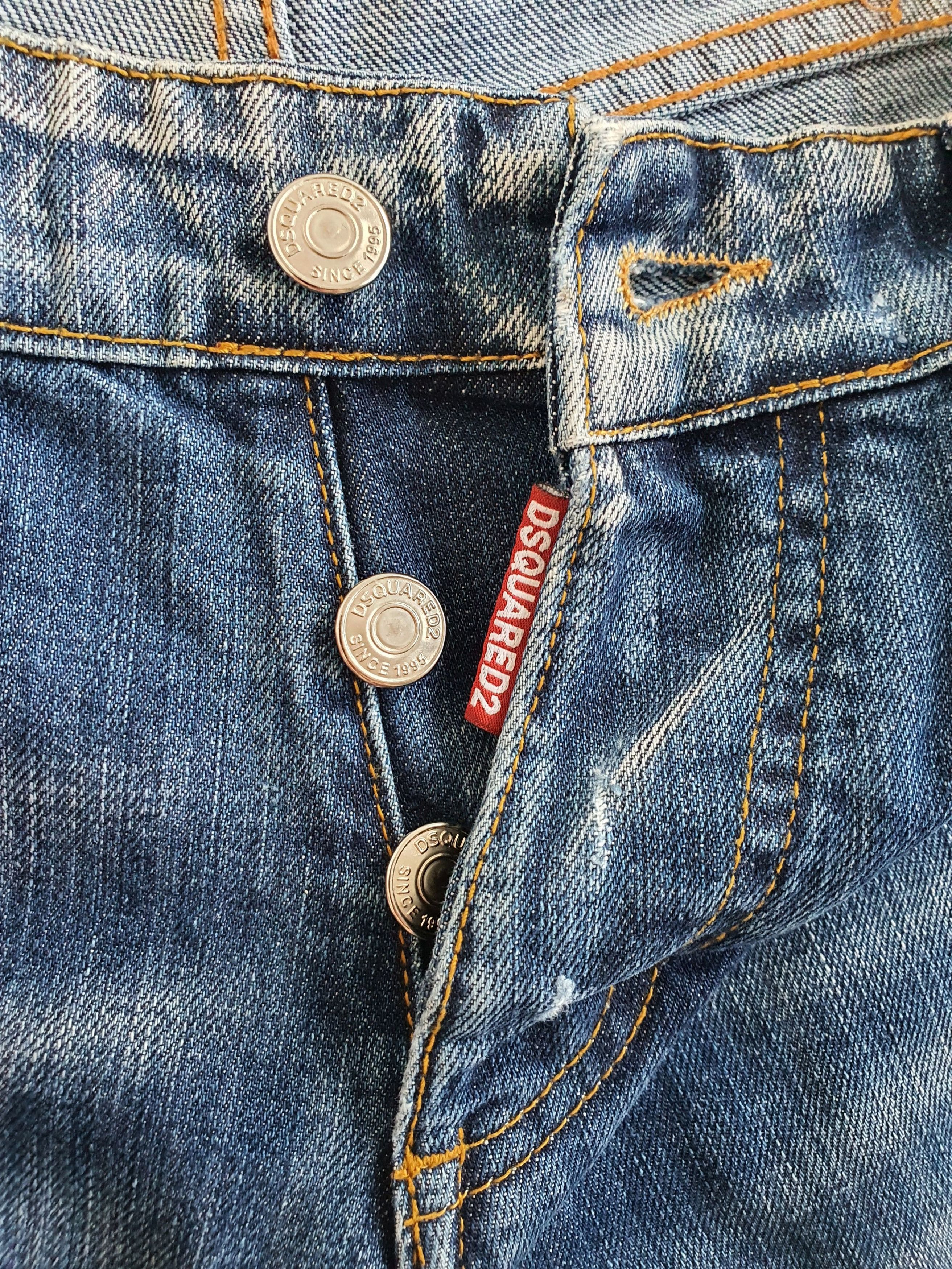 Dsquared2 Heavily Distressed Patchwork Paint Splatter Denim Jeans Size US 30 / EU 46 - 5 Thumbnail