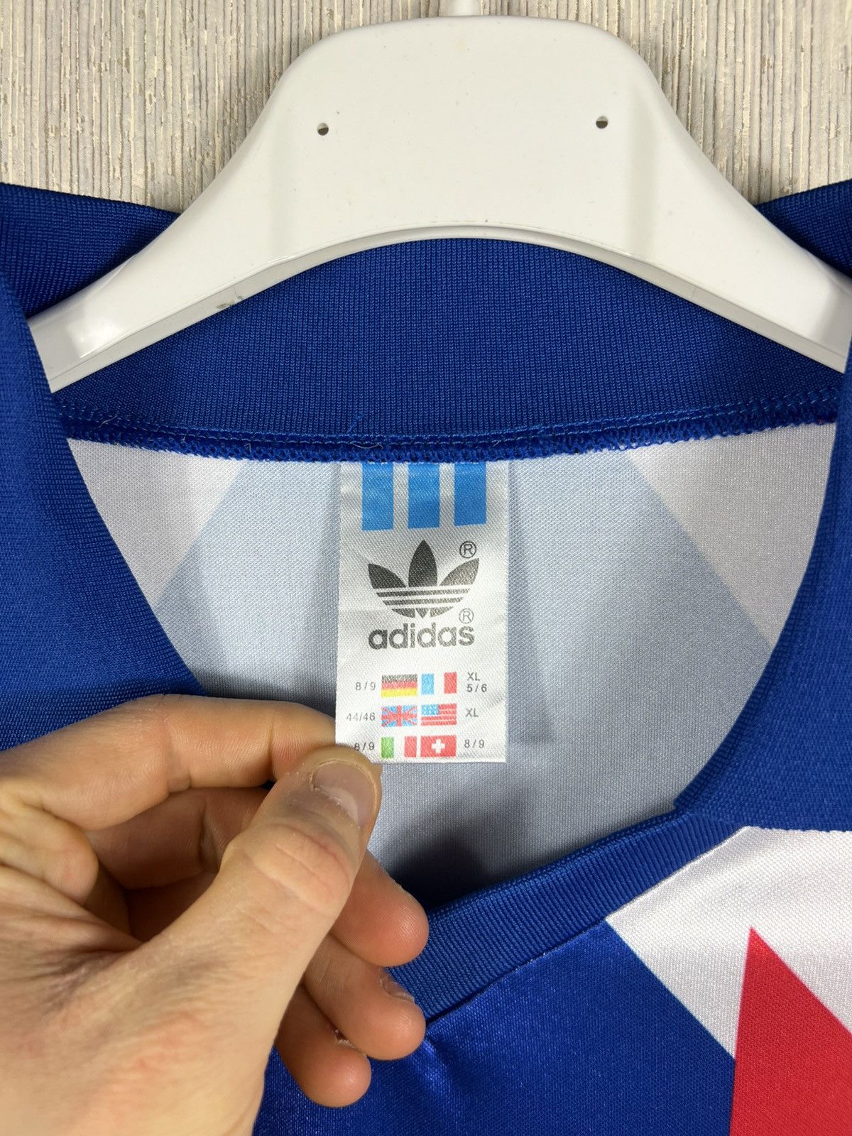 Adidas Vintage 90s Adidas France jersey long sleeve football tee Size US XL / EU 56 / 4 - 19 Thumbnail
