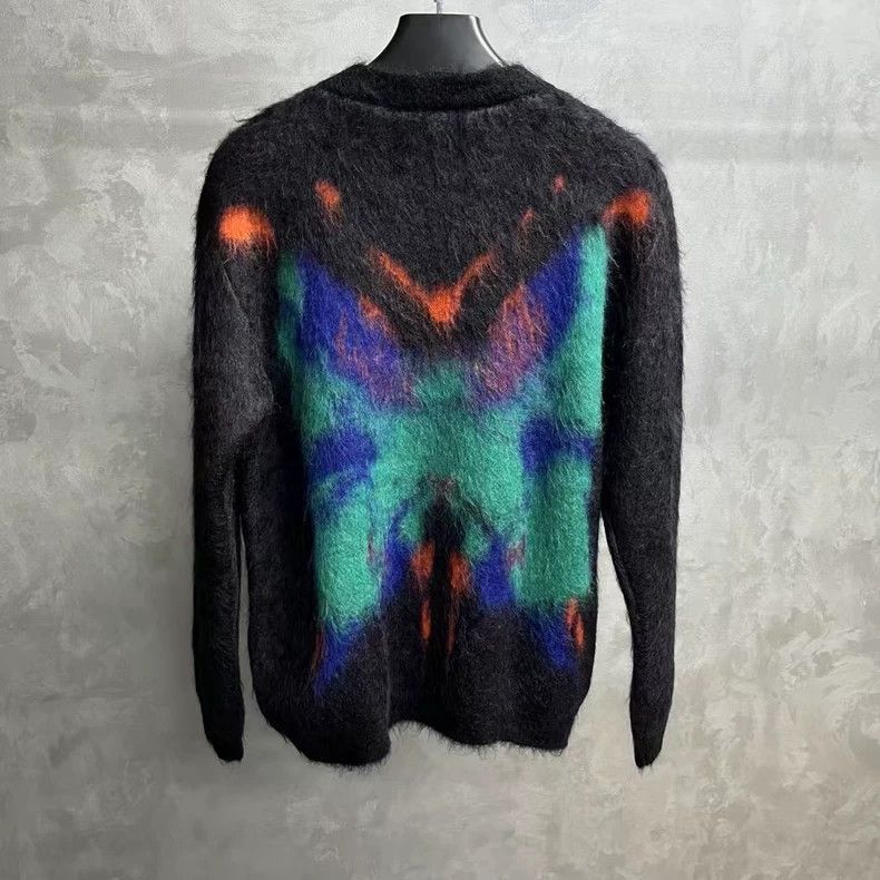 Louis Vuitton Louis Vuitton Black butterfly intarsia crewneck pullover l Size US M / EU 48-50 / 2 - 5 Thumbnail