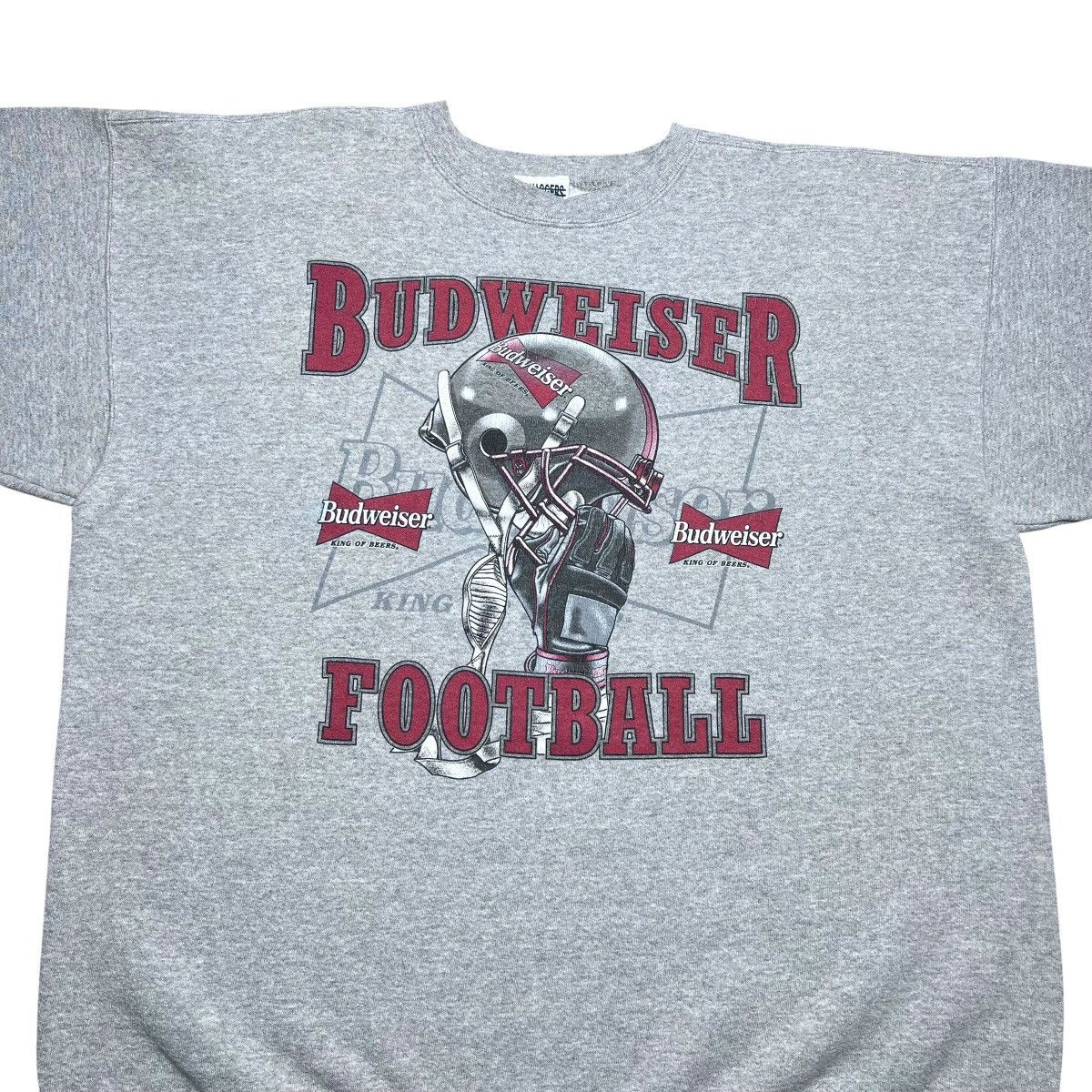 Budweiser Vintage 1990s Budweiser Beer Football Helmet Sweatshirt Size US XL / EU 56 / 4 - 5 Thumbnail