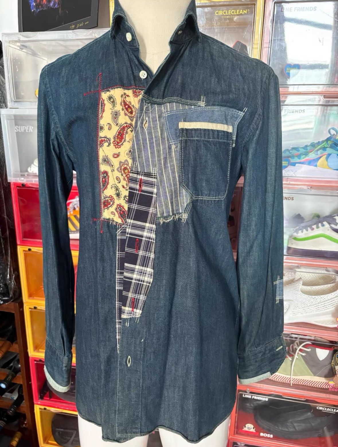 Junya Watanabe Junya Watanabe Denim Shirt Size US S / EU 44-46 / 1 - 1 Thumbnail