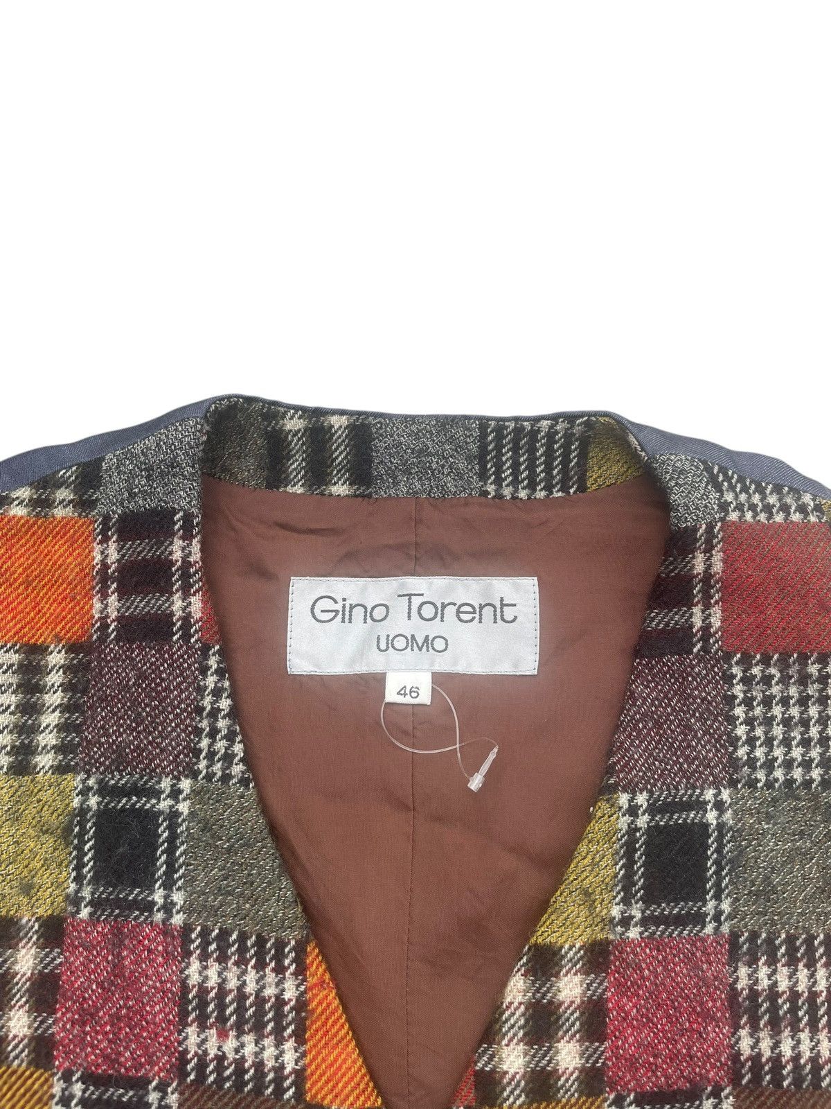 Japanese Brand Vintage Gino Torent Uomo Checkered Vest Size US M / EU 48-50 / 2 - 7 Thumbnail